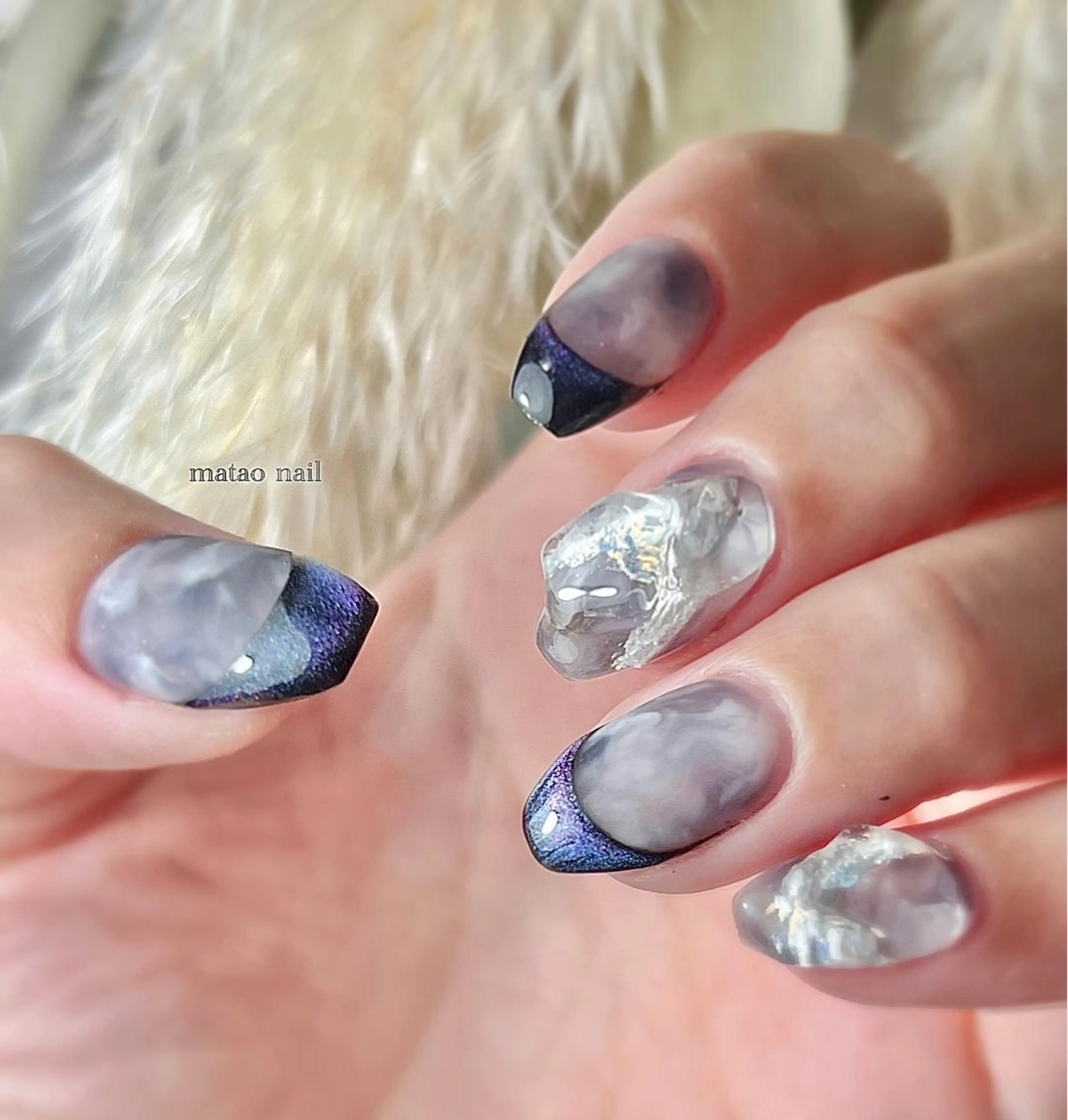 ネイル マットネイル ニュアンスネイル ハンドネイル フットネイル matao nailのネイルデザイン