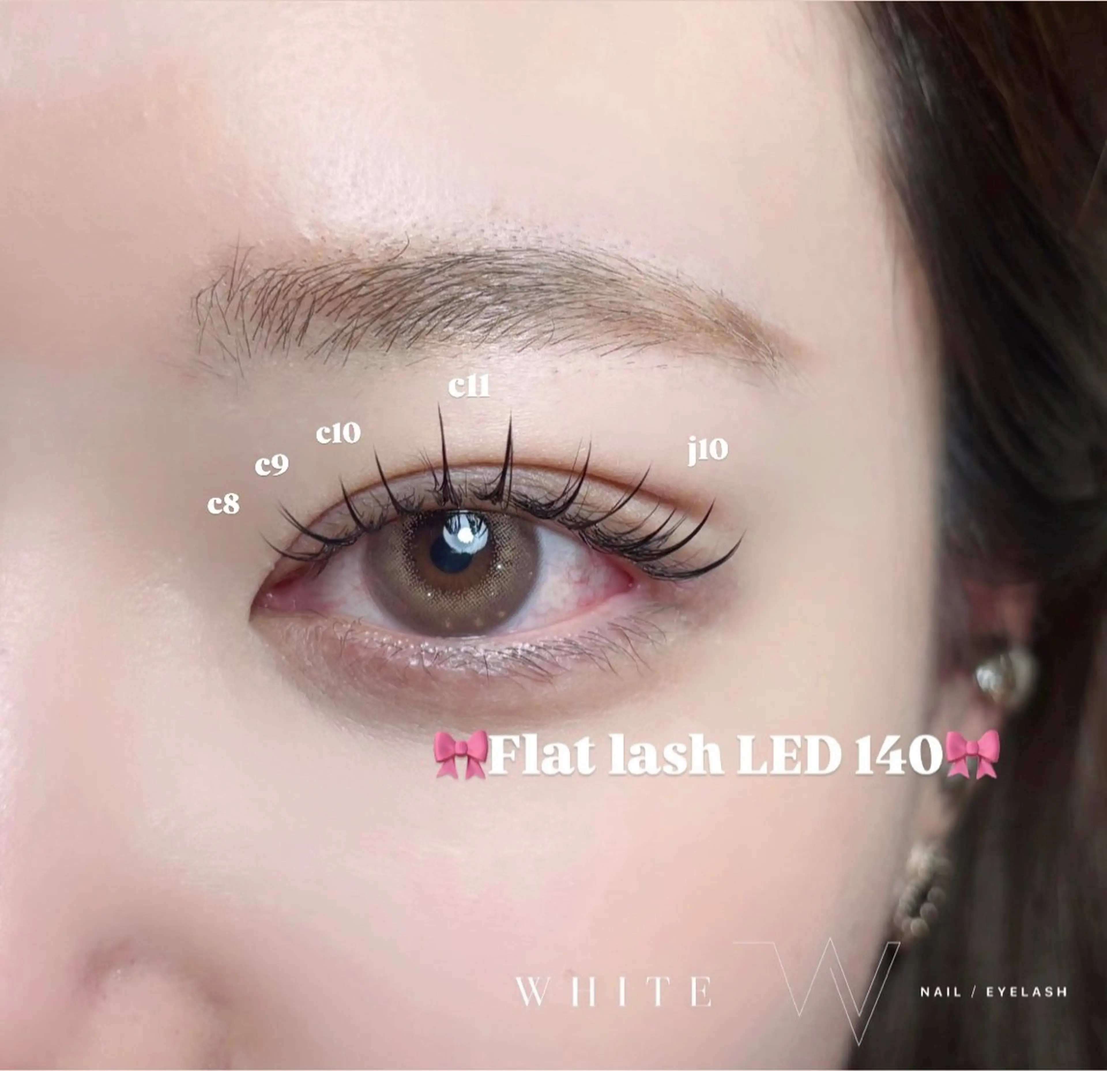 マツエク・マツパ WHITE所属・Luna WHITEのマツエク・マツパデザイン