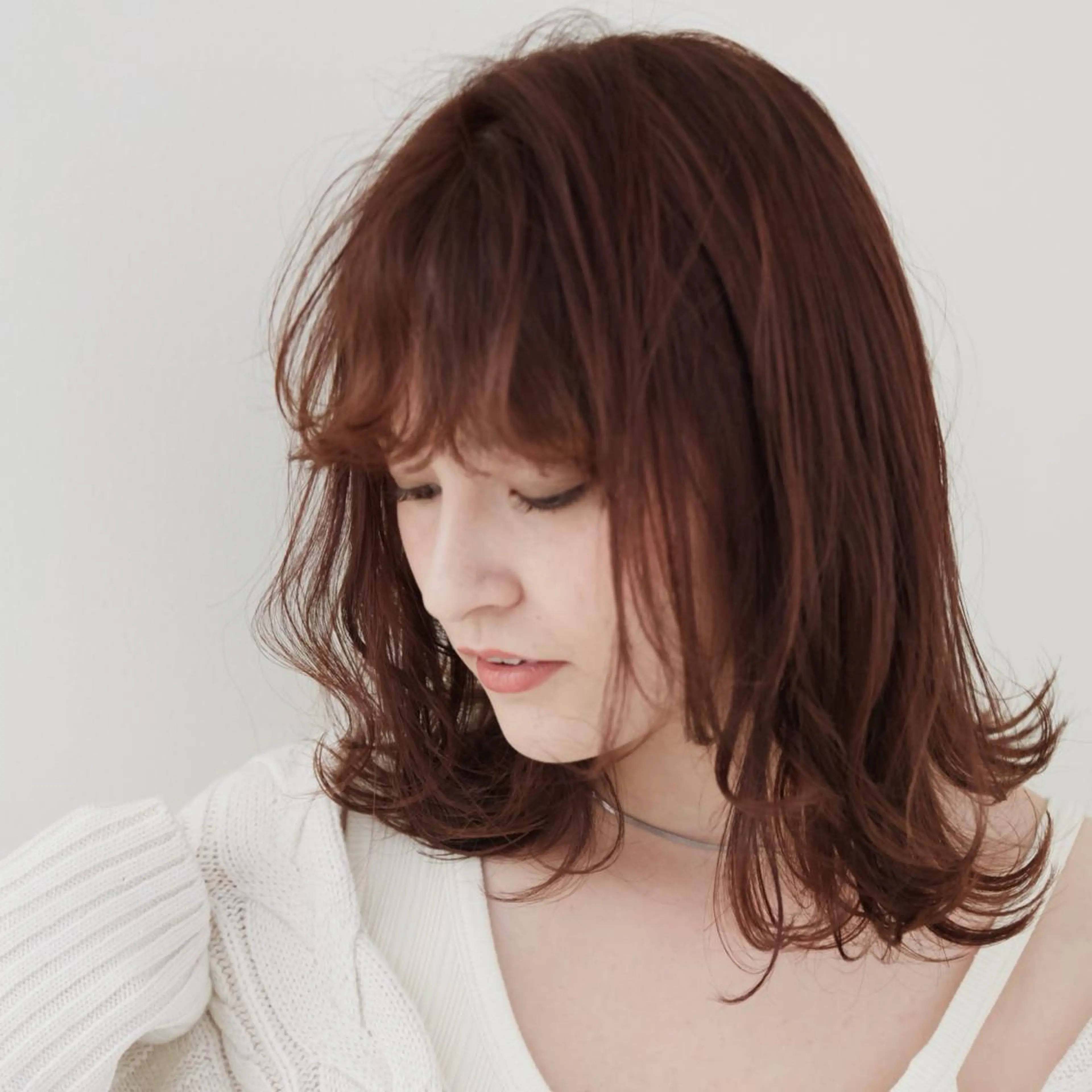 ミディアム カラー パーマ FRAME+spa&hair roomなんば駅前店所属・🌸MAYU🌸 ハイトーン➕レイヤーのヘアスタイル