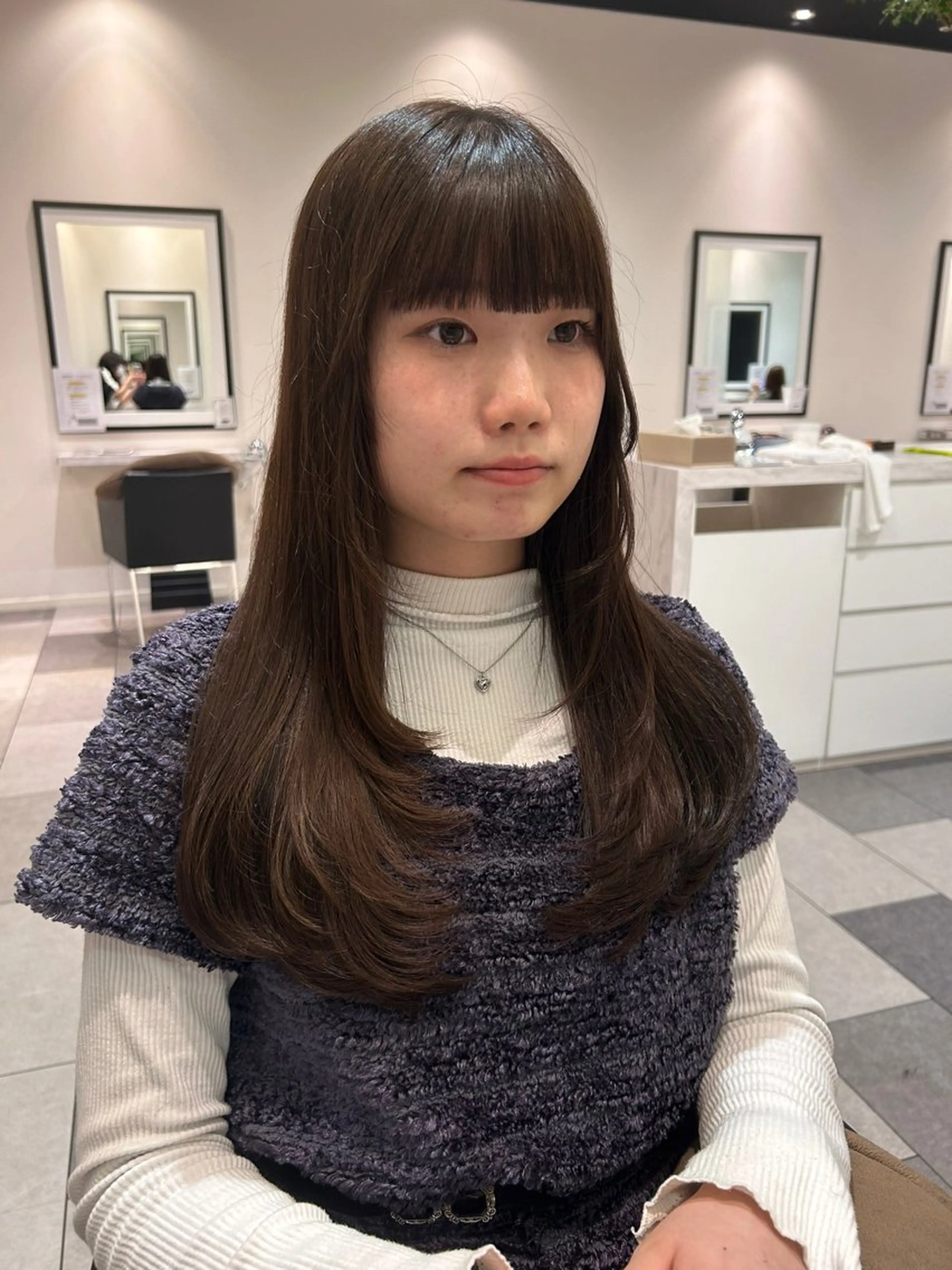 ロング 中原 優美のヘアスタイル