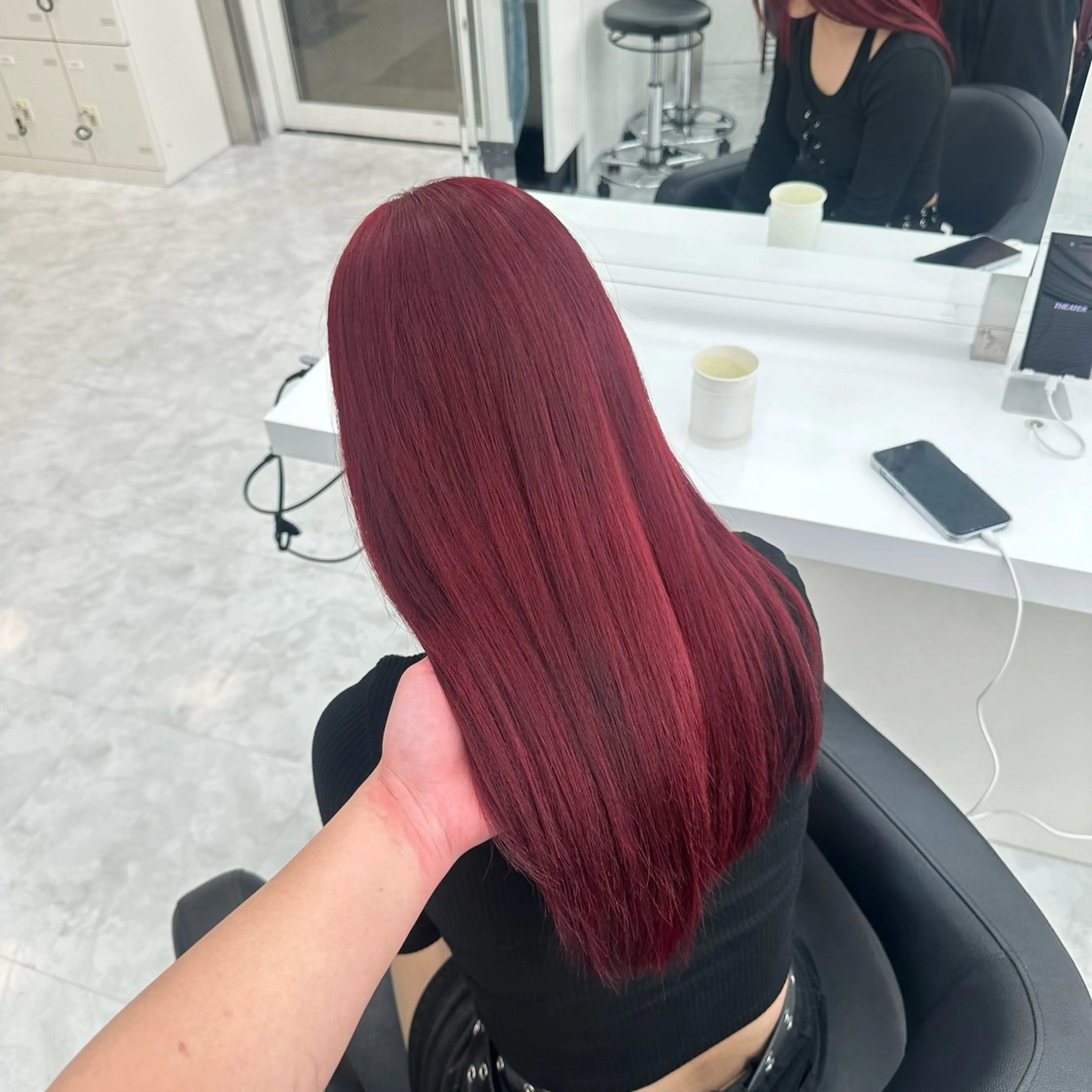 ロング カラー ヘアカラー トリートメント mina/暖色カラー 🥀韓国風カット🥀のヘアスタイル