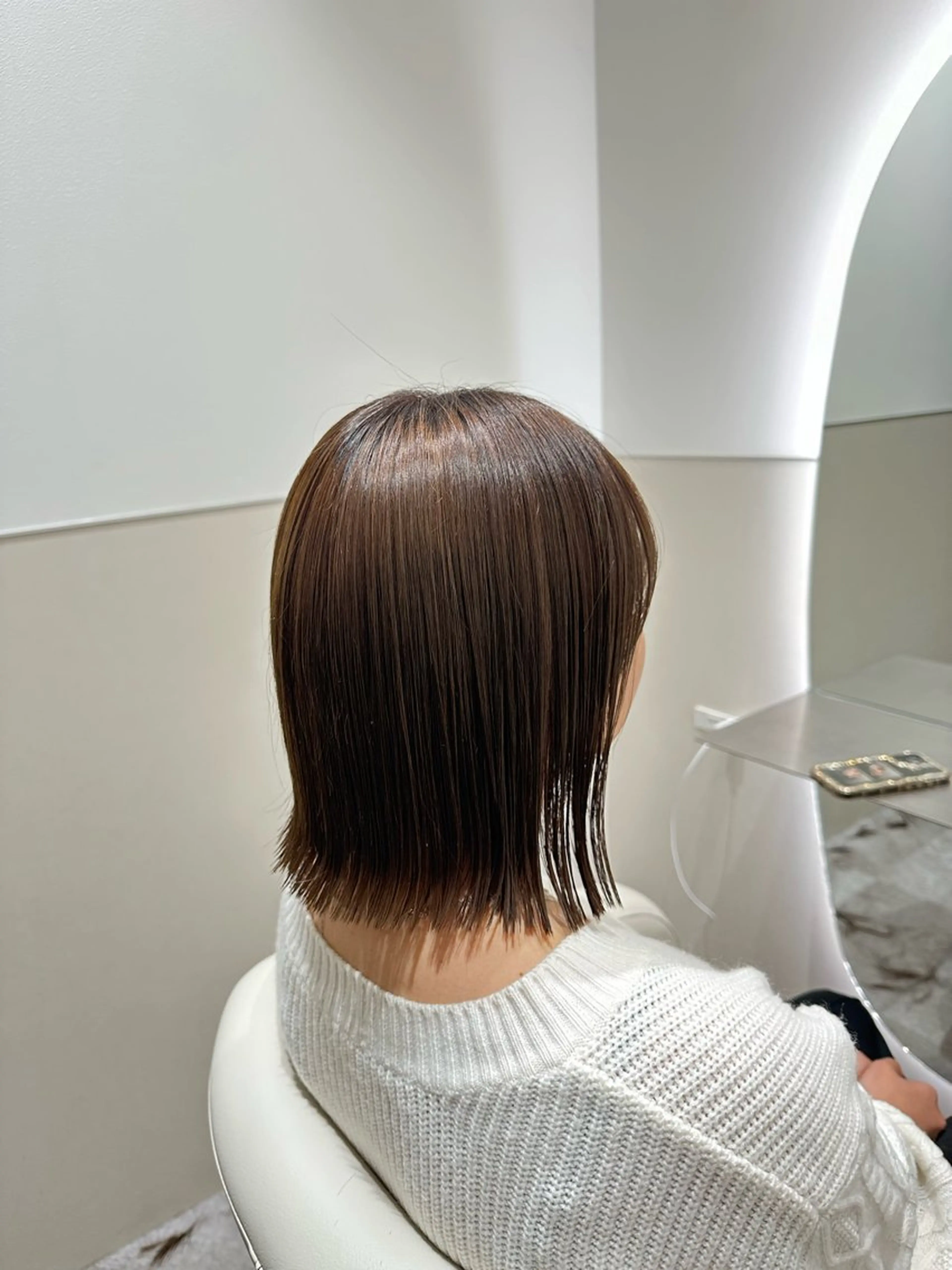 ミディアム ボブ ヘアカラー SALOWIN所属・salowin 谷本のヘアスタイル