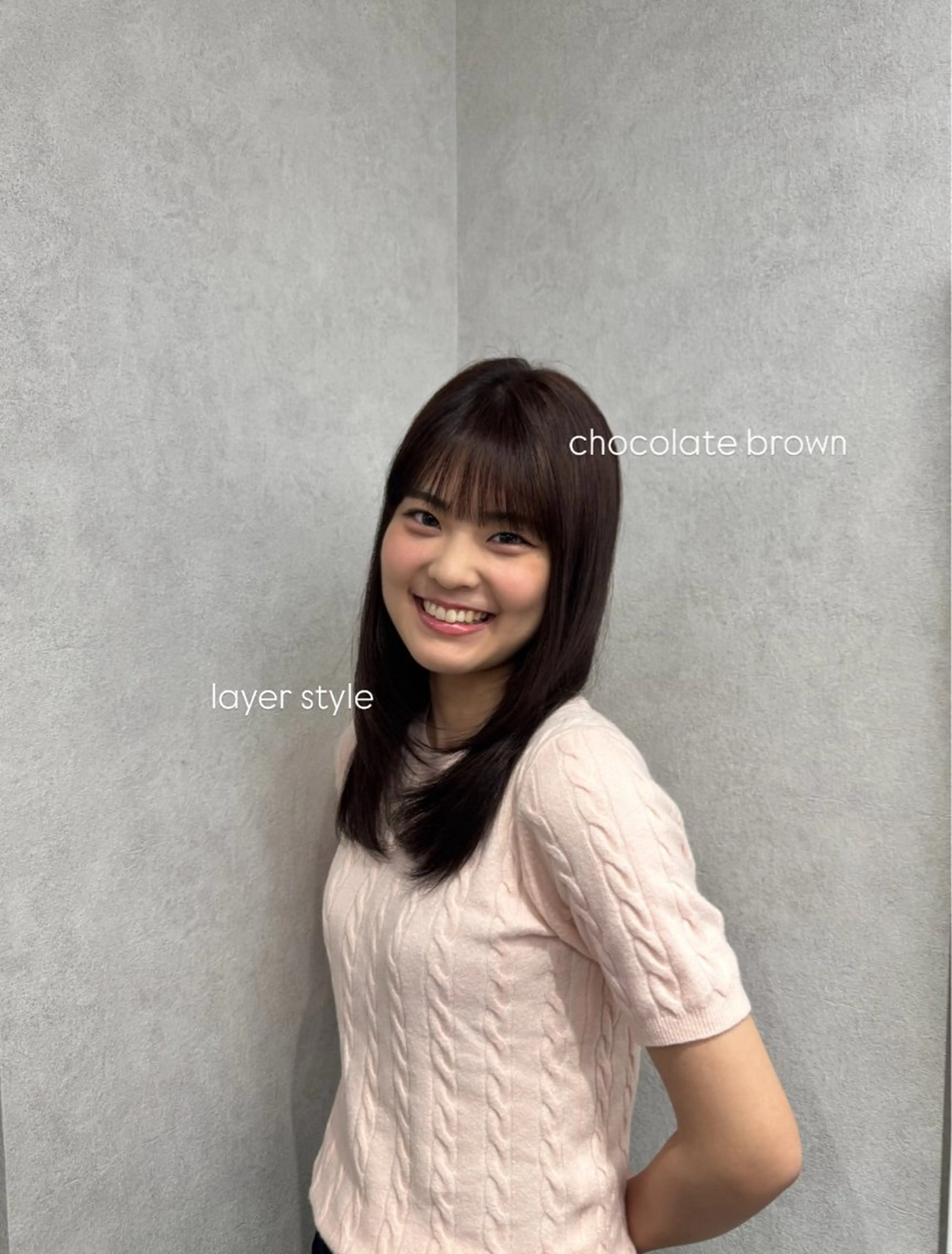 セミロング カラー VIEW YOKOHAMA所属・透明感カラー ／kana‎🤍のヘアスタイル