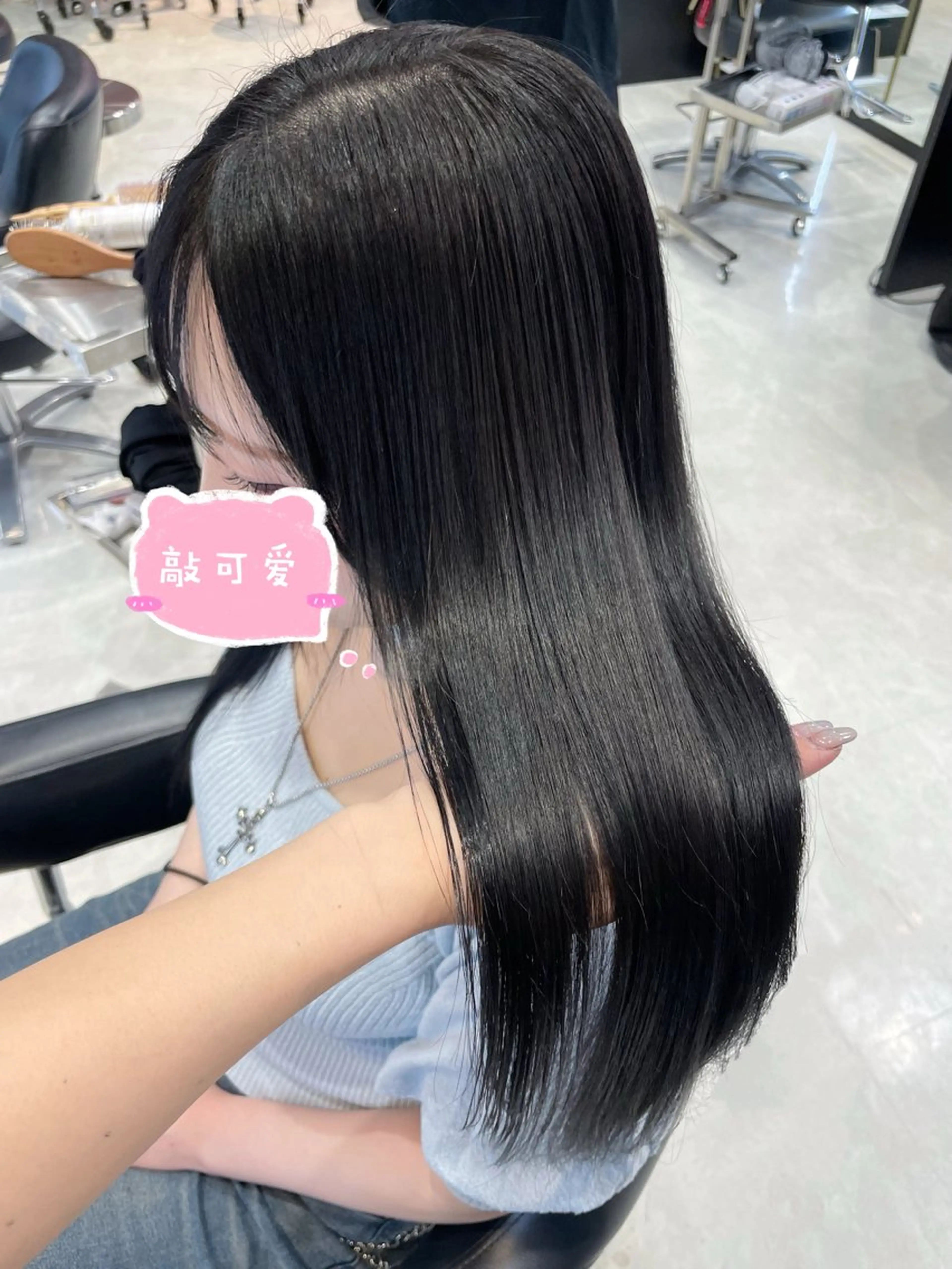 ロング カラー 艶カラー♡クール トレンドヘア♡アユミのヘアスタイル