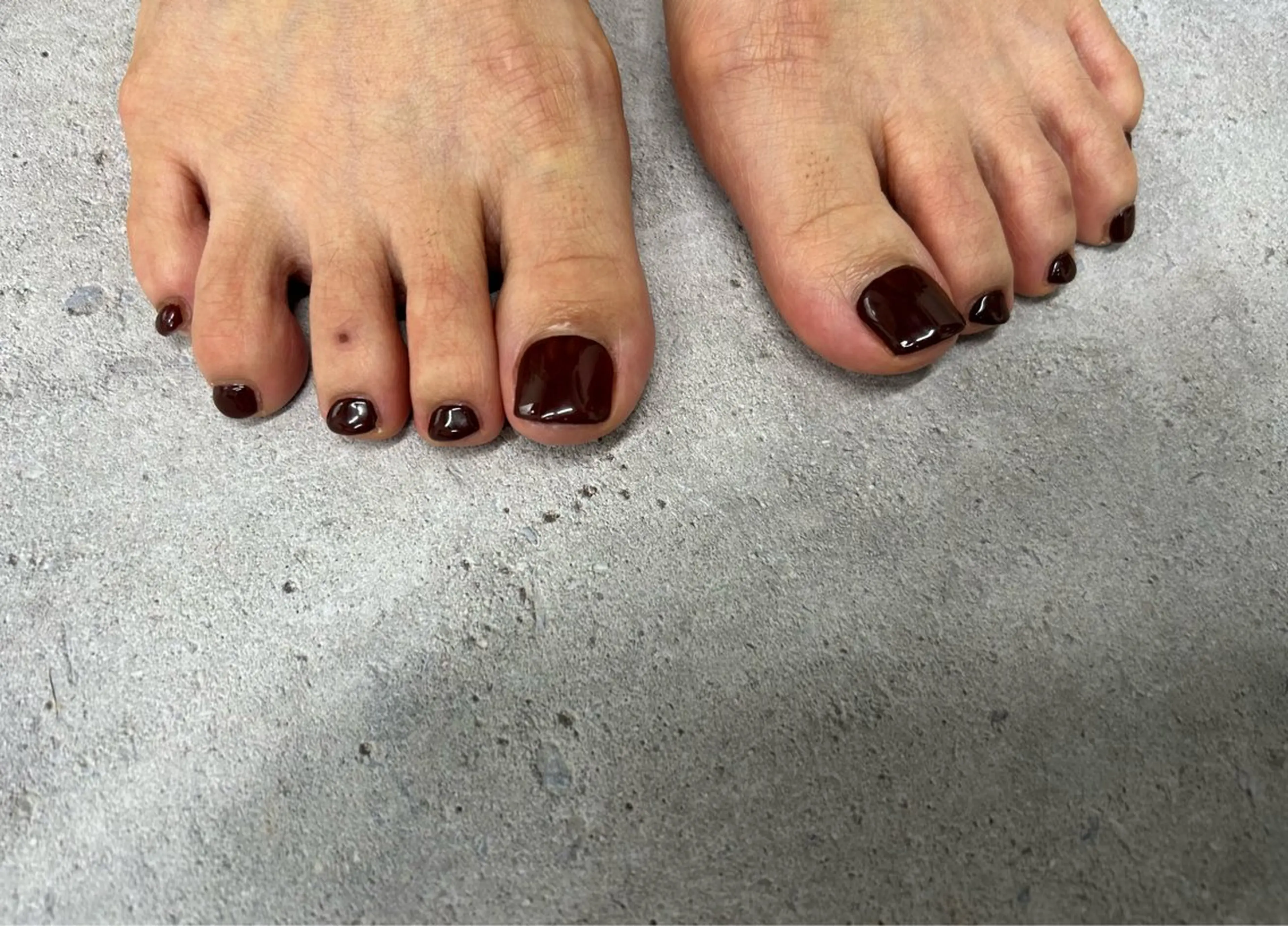 ネイル フットネイル ジェルネイル ワンカラーネイル フットネイル Nail Salon agré所属・agré ネイルサロン　アグレのネイルデザイン