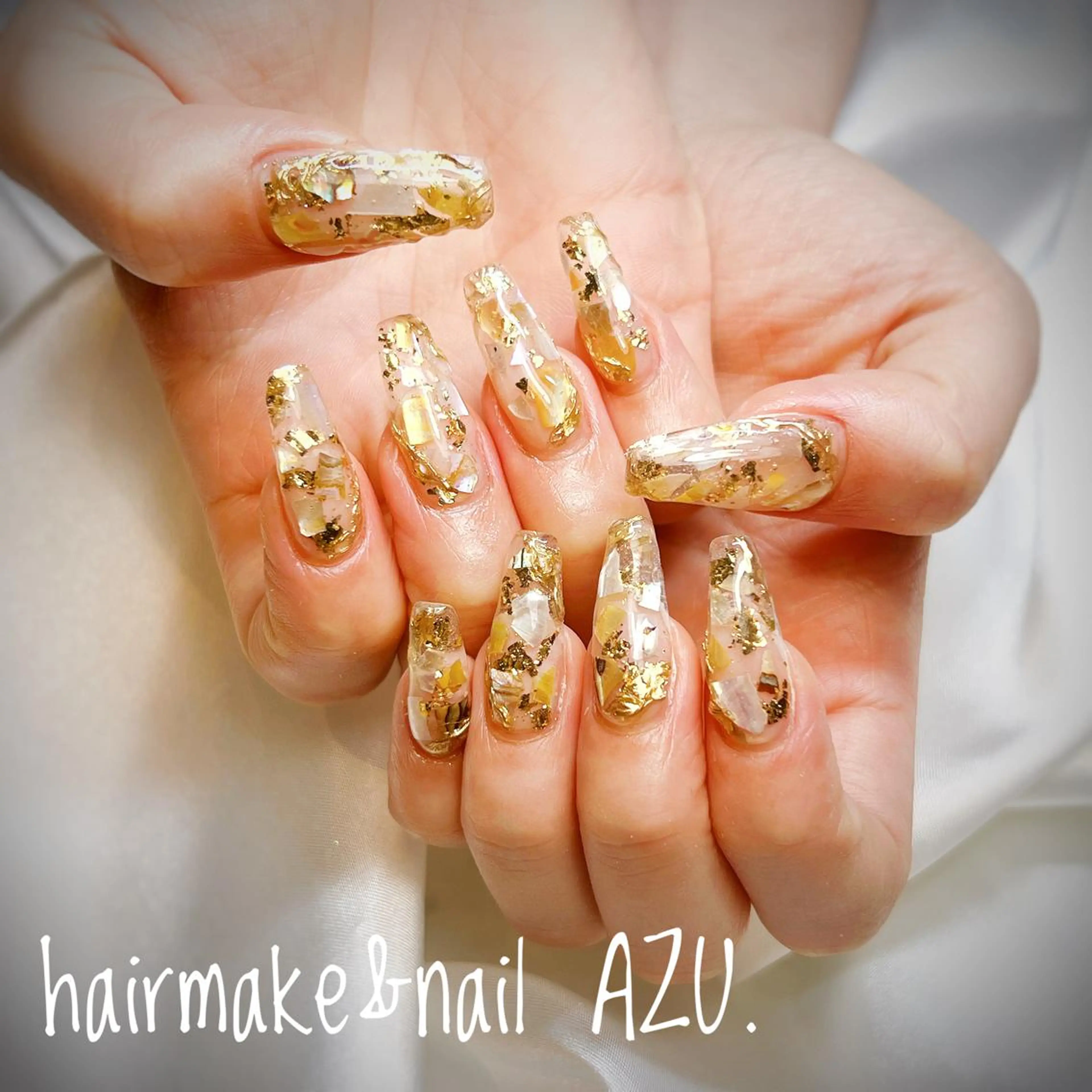 ネイル スカルプネイル hair&nail ROOTS所属・ﾍｱﾒｲｸ&ﾈｲﾙ ♥️Azuのネイルデザイン