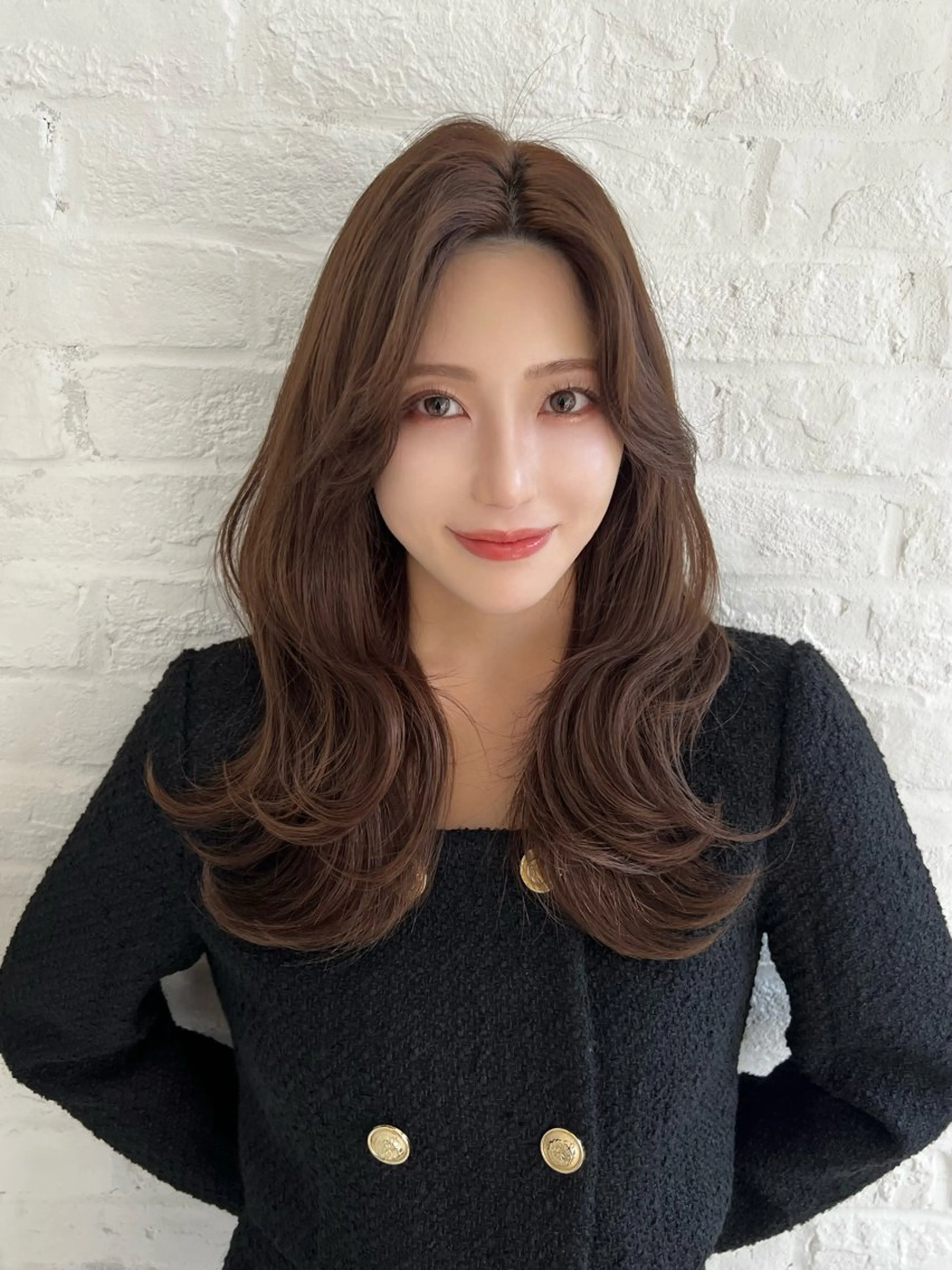 ミディアム 高島大登/顔周り /レイヤーカットのヘアスタイル