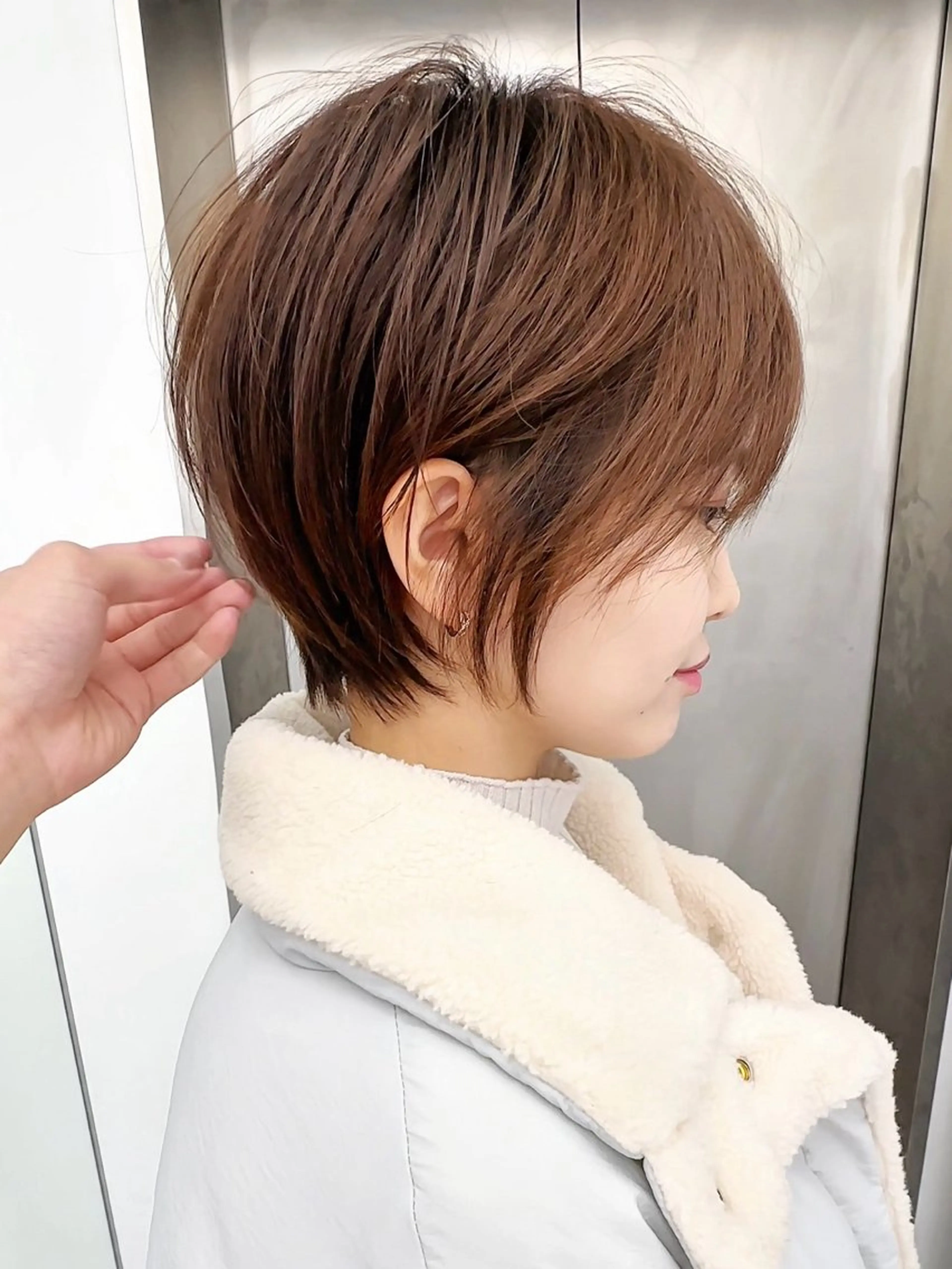 ショート カラー カット ヘアカラー トリートメント 名古屋/ショート/ ボブ/ヘアアレンジのヘアスタイル