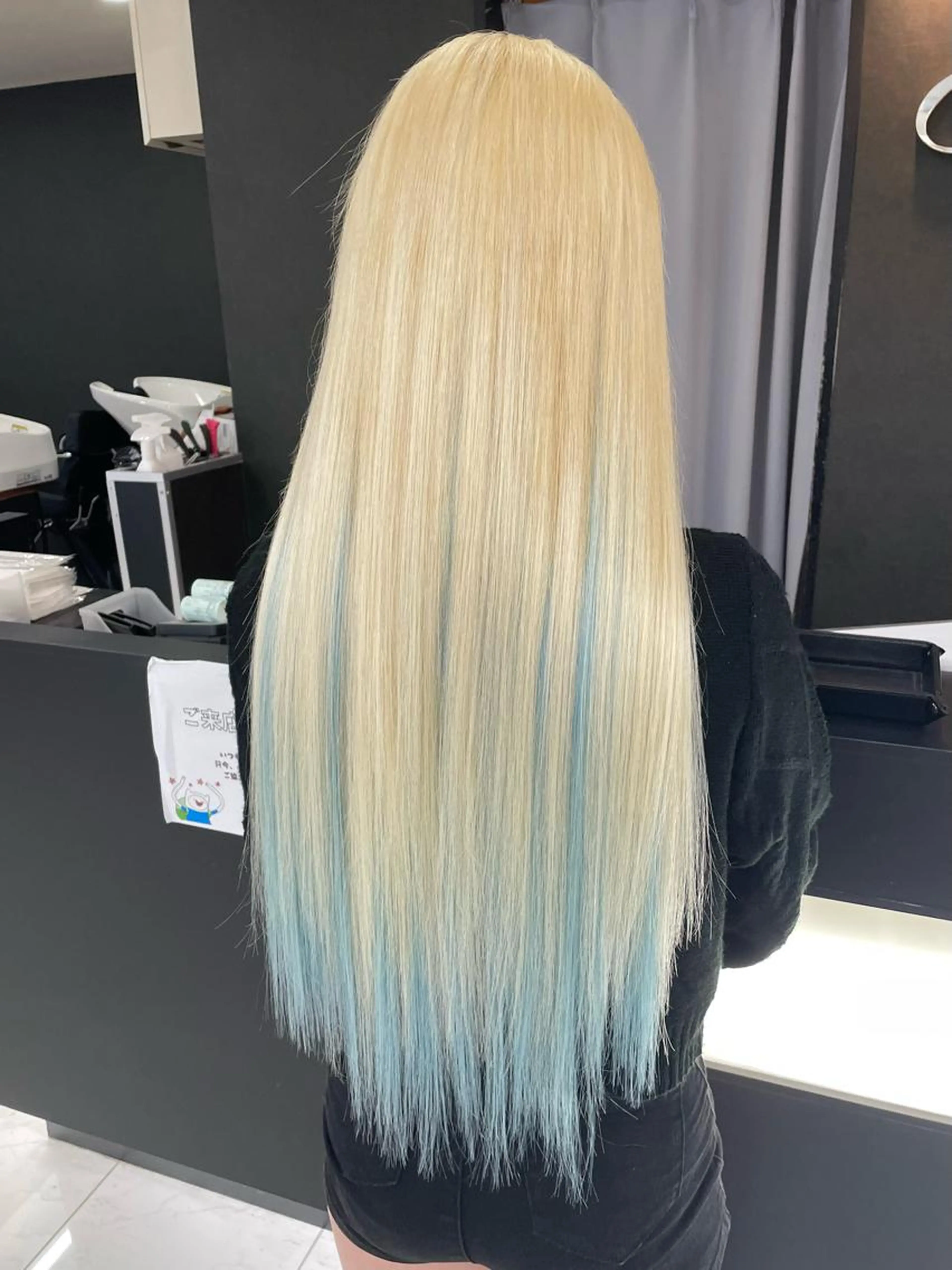 🦋ダブルカラー+プラチナシールエクステ100本+エクステカット🦋の写真