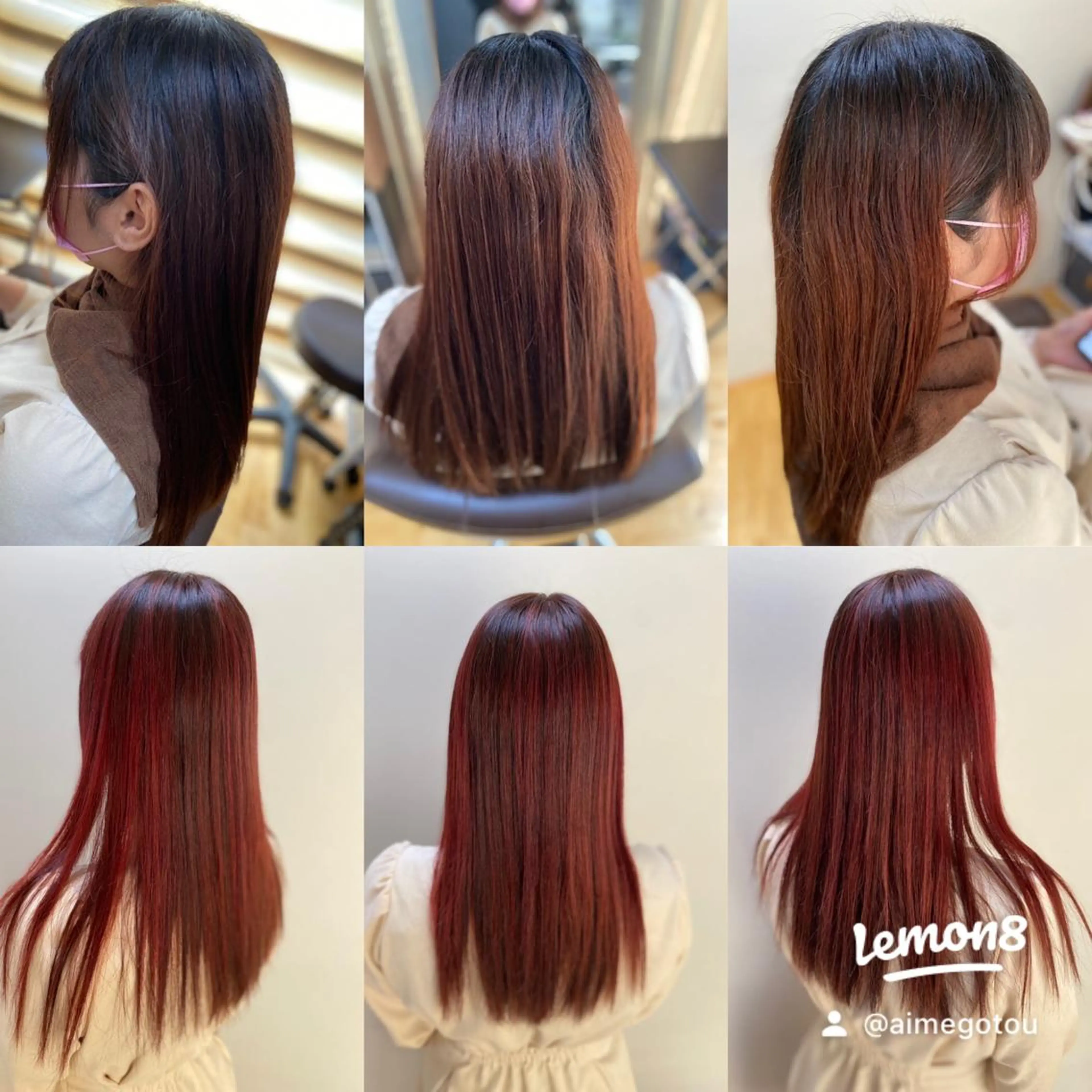 カラー ハイライトカラー ピンクカラー ゴトウ エイイチのヘアスタイル