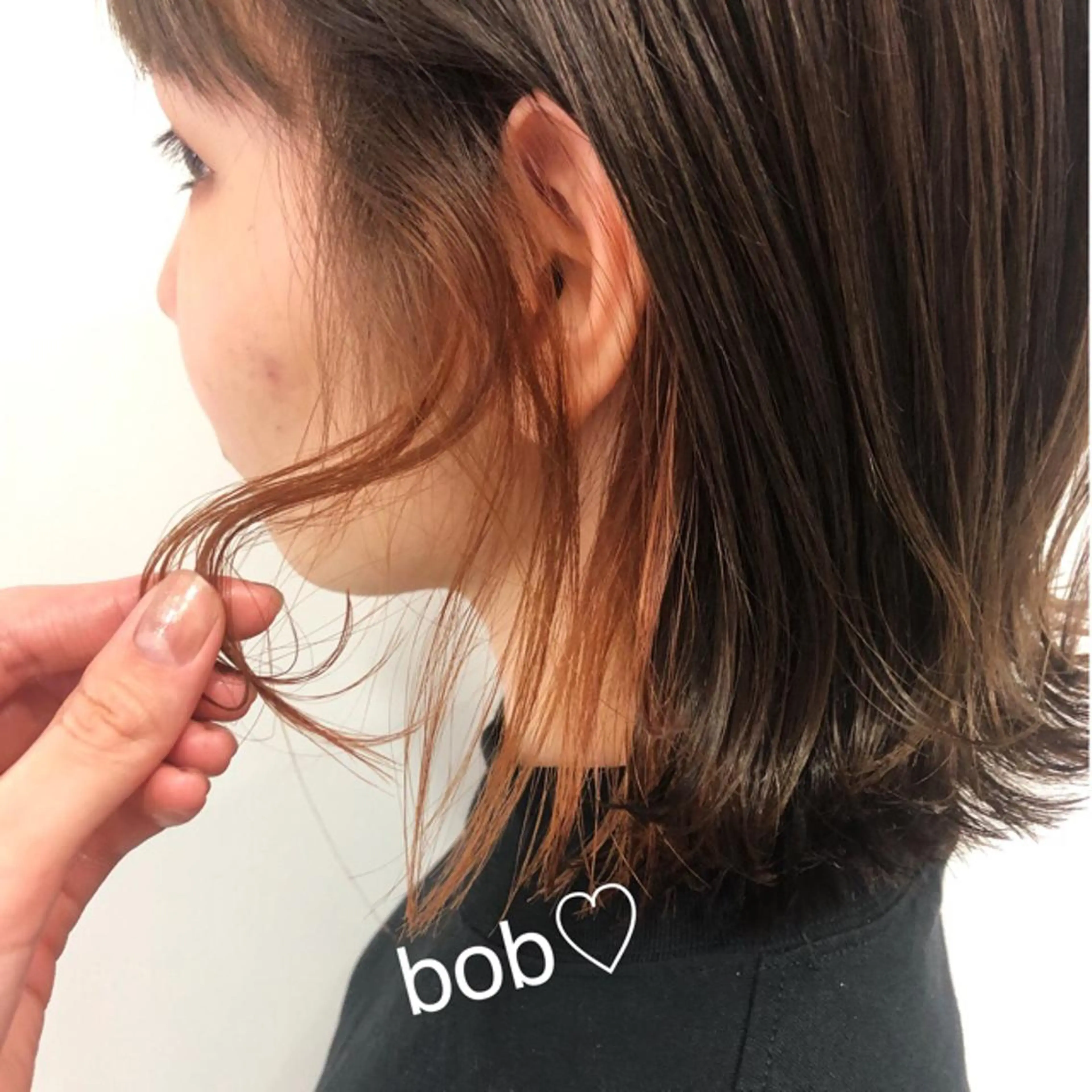 ミディアム カラー GLROW haruhiのヘアスタイル