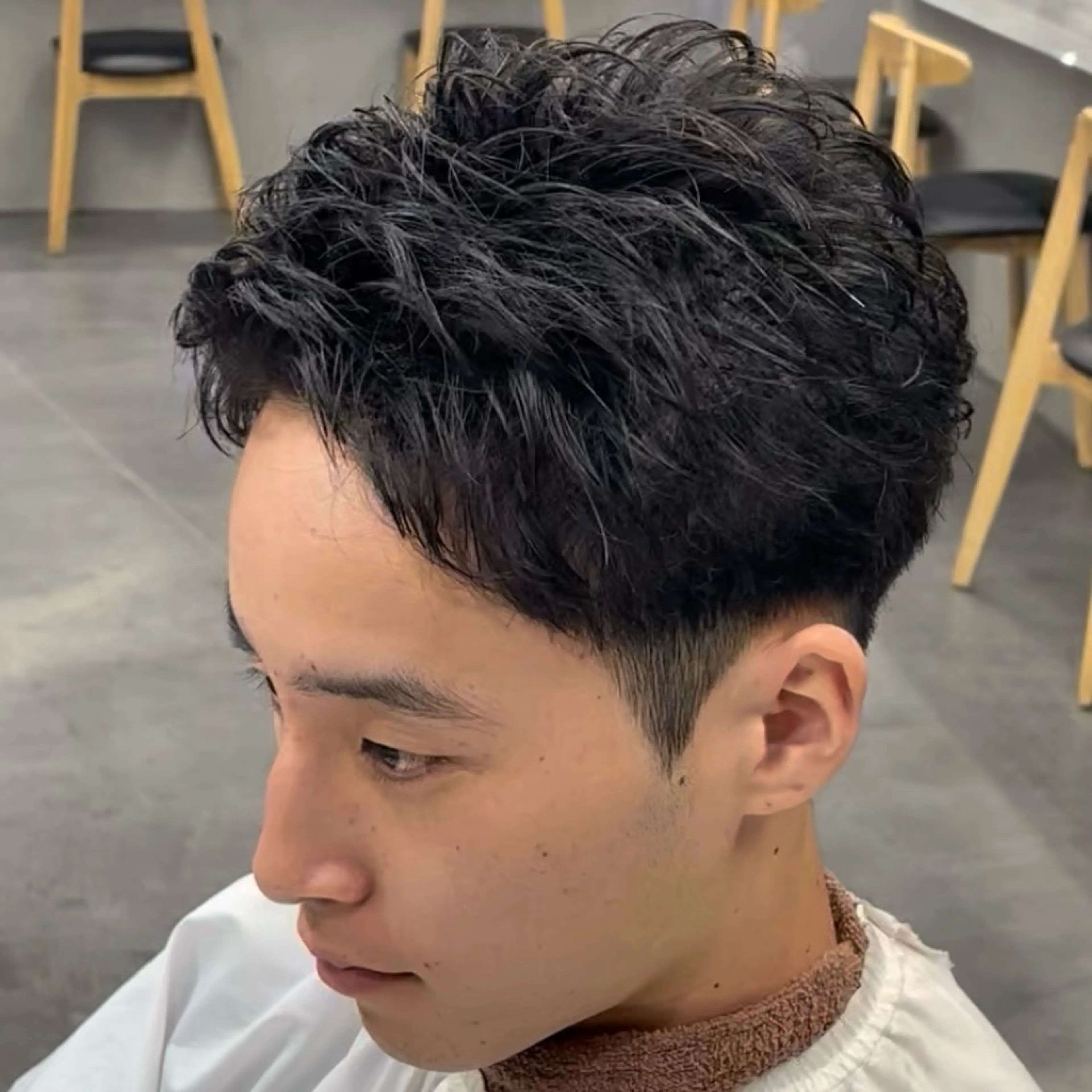 ショート パーマ ヘアアレンジ メンズ カット パーマ fifth Tokyo所属・fifth 石川 凪のヘアスタイル