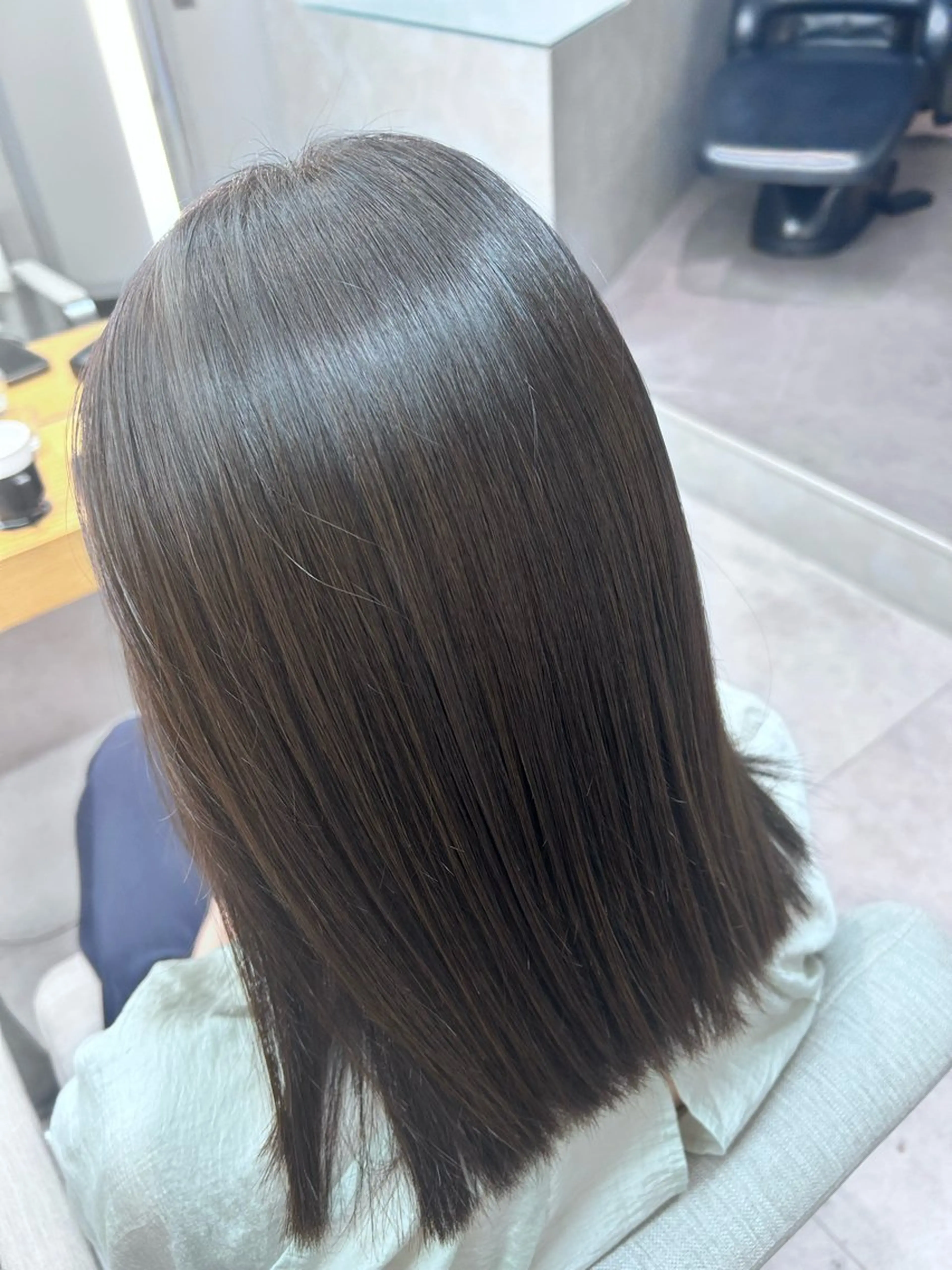 カラー ベージュカラー オリーブベージュ ヘアカラー ルネ北千住店 Rinoのヘアスタイル