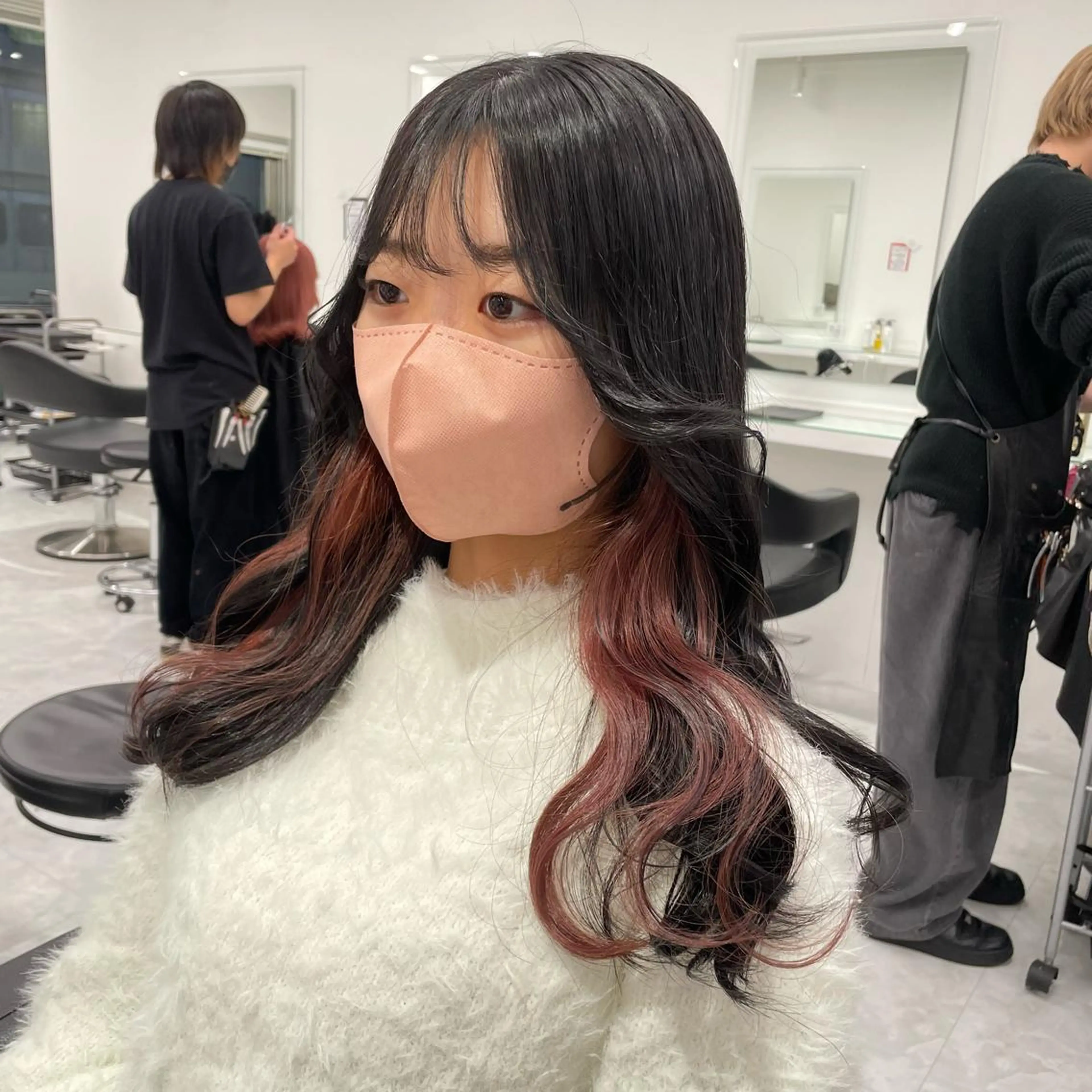 ロング カラー ヘアカラー トリートメント ヘッドスパ ヘアセット 暖色🩷透明感カラー ♡Maika♡のヘアスタイル