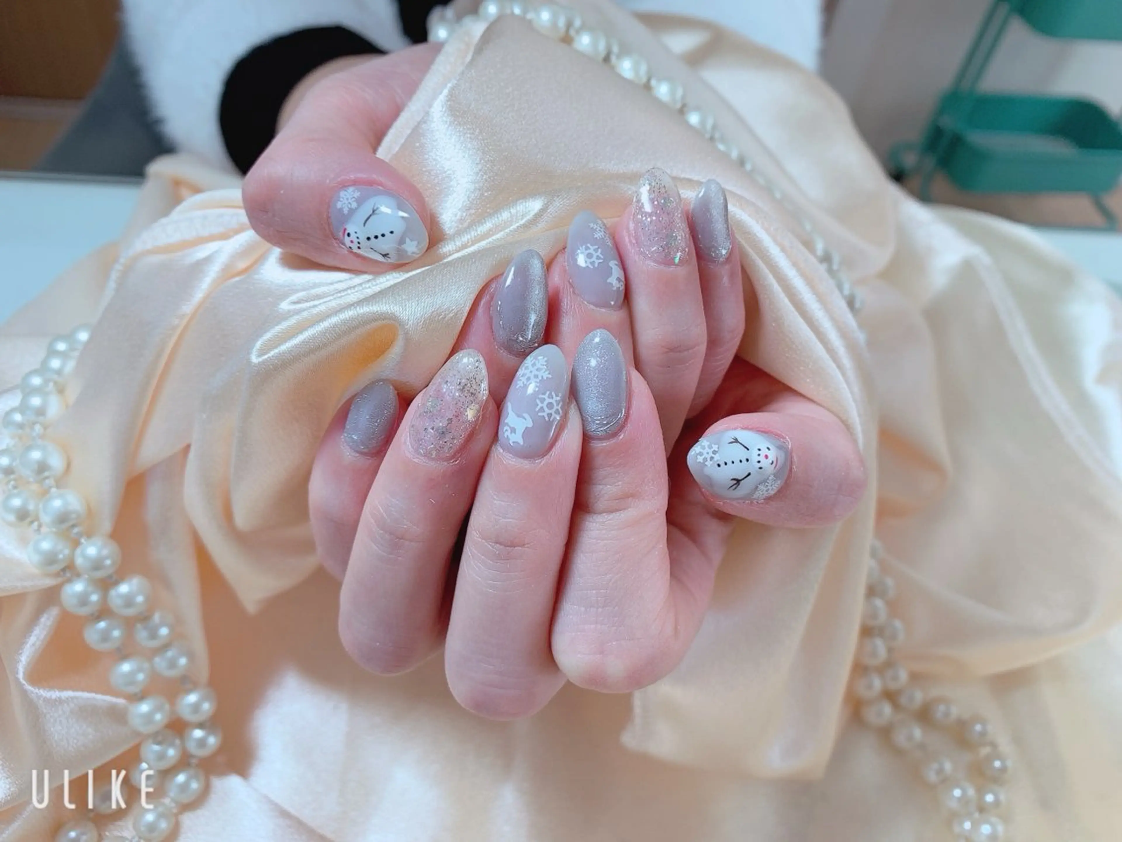 ネイル ネイルサロンAiri 長さ出し·シンプルのネイルデザイン