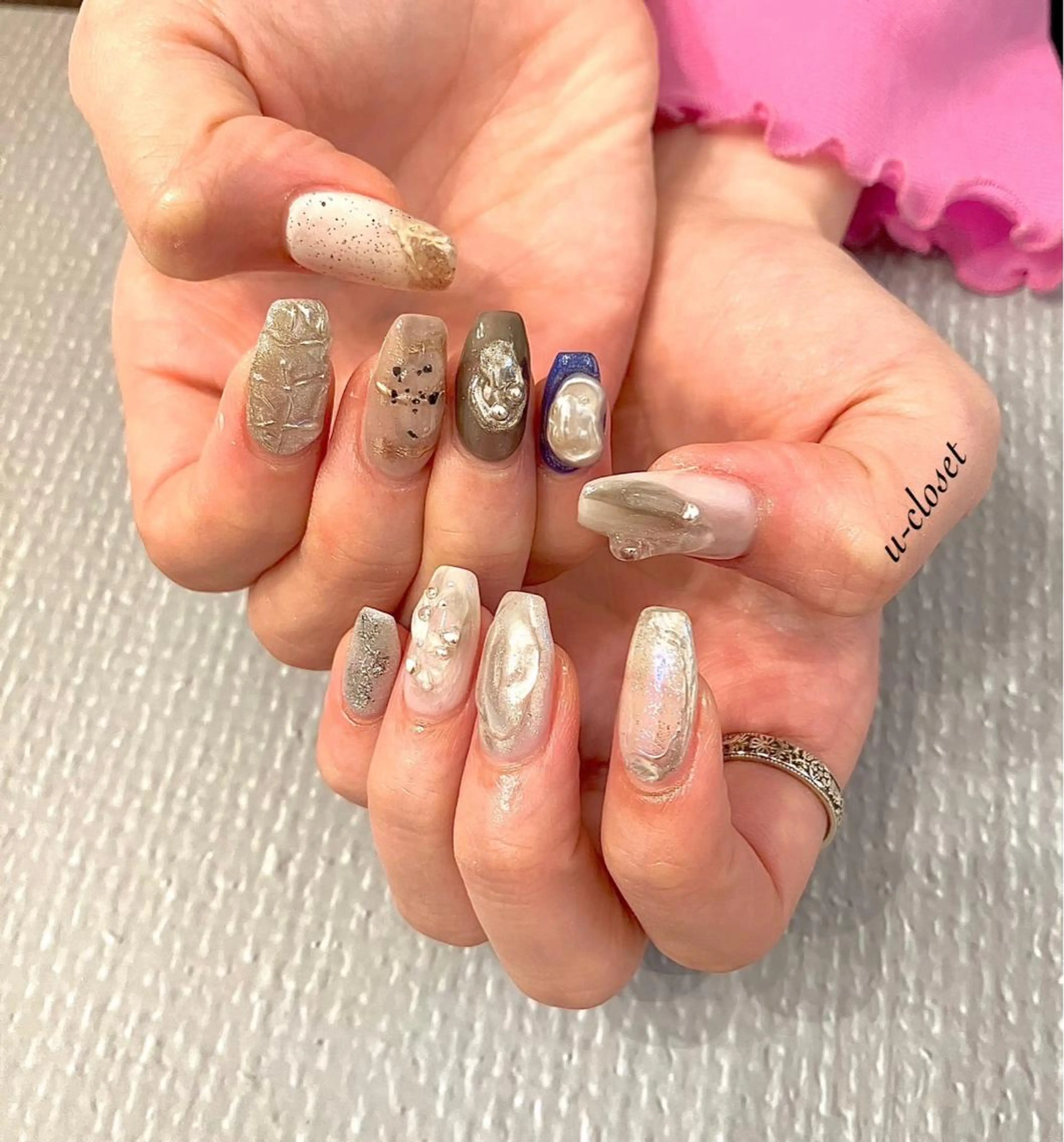 ネイル ハンドネイル u closetのネイルデザイン