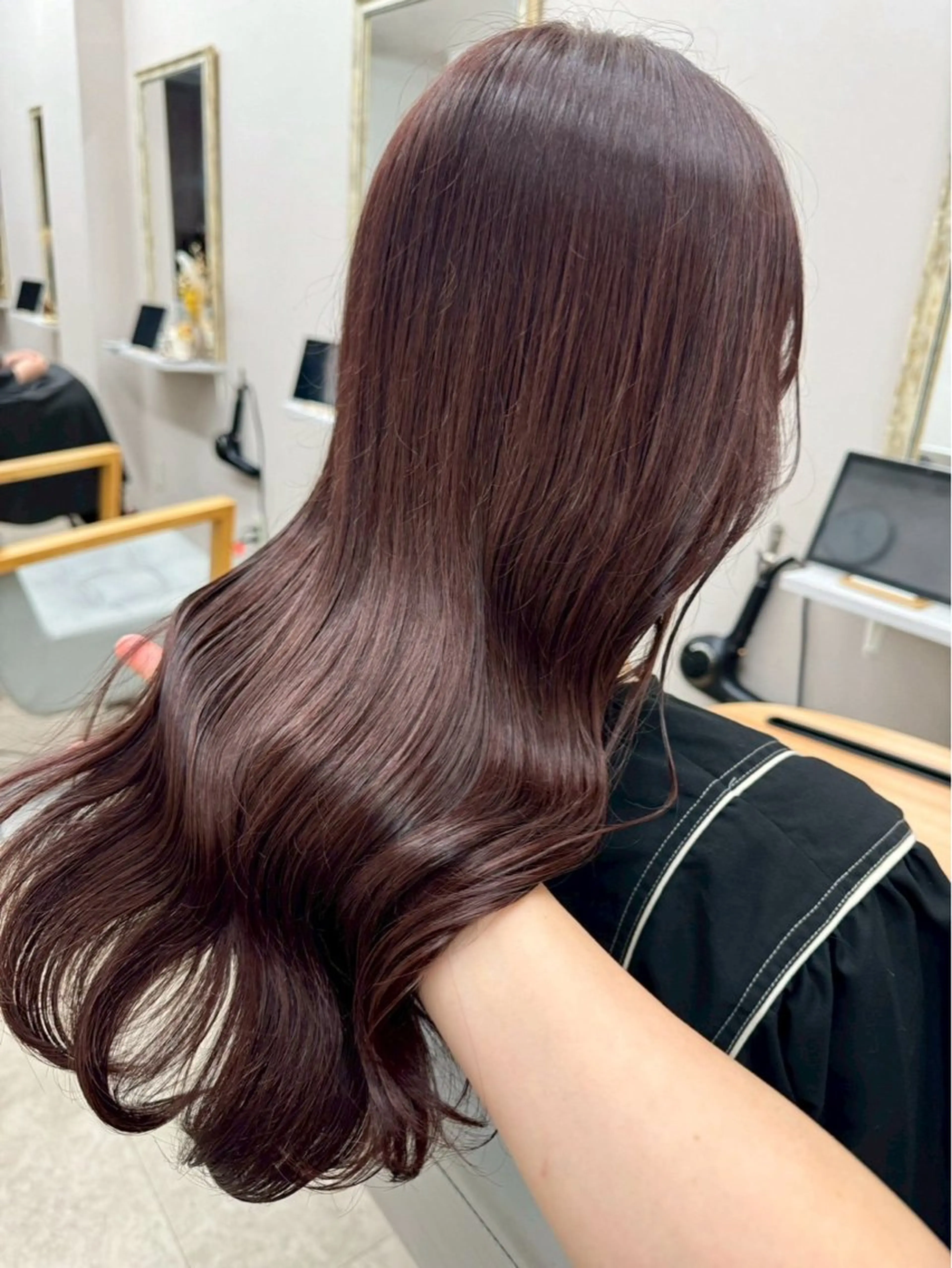 ロング カラー ピンクカラー トリートメント ヘアカラー トリートメント 《luna》 ayaneのヘアスタイル