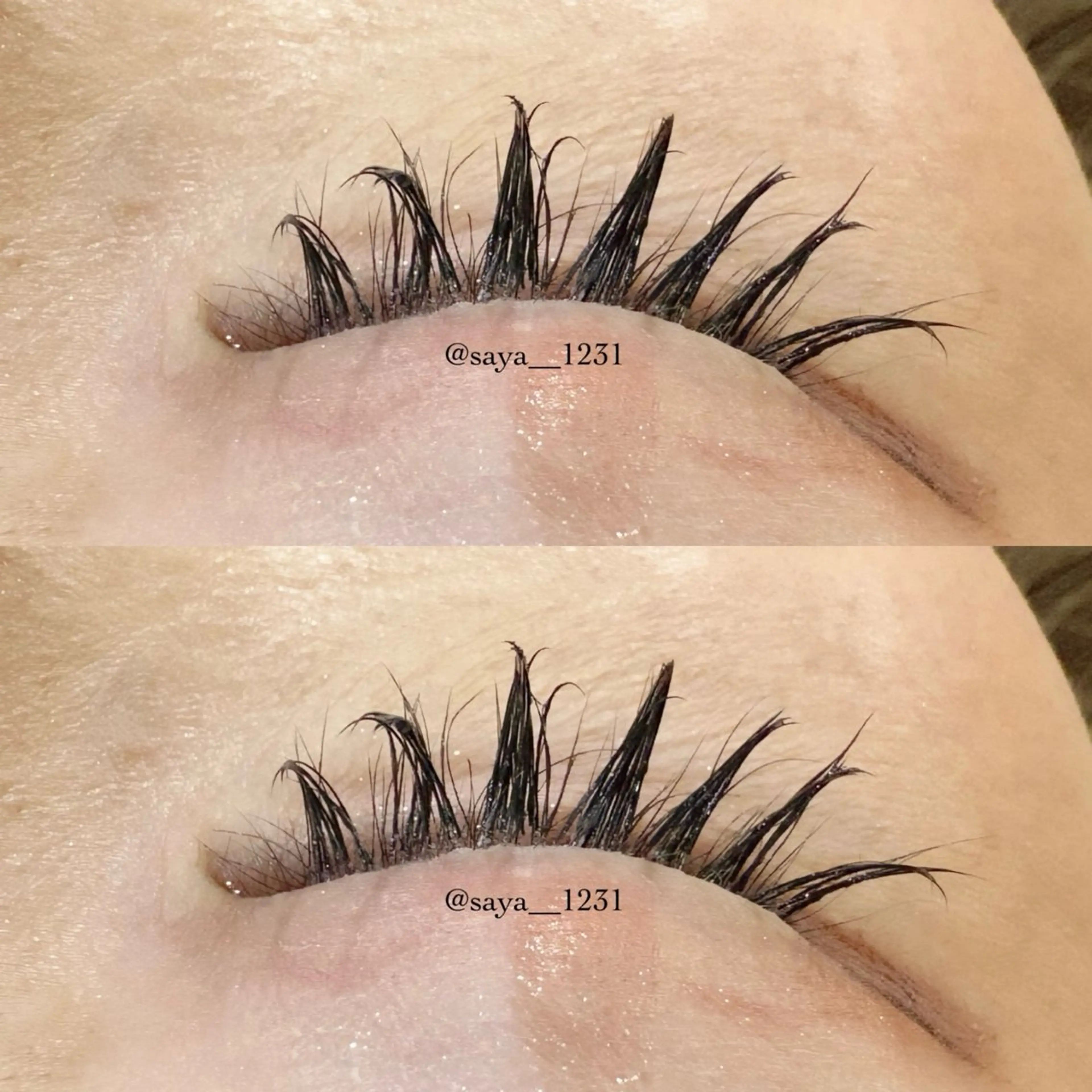 マツエク・マツパ 束感まつ毛 Dカール マツエク 武田 さやのマツエク・マツパデザイン