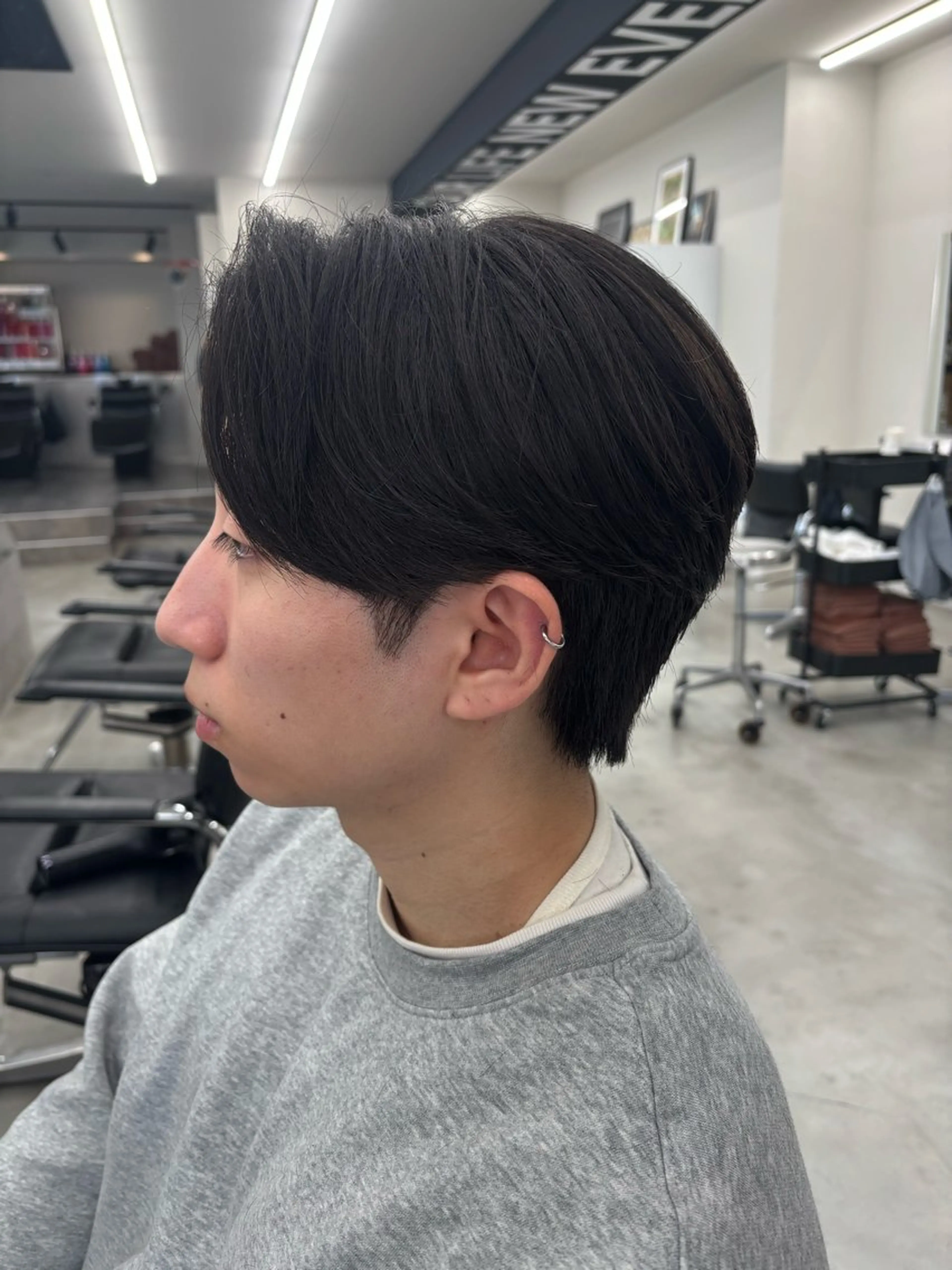 メンズ センターパート メンズ韓国風 マッシュ メンズパーマ ツーブロック 横浜メンズパーマ/ シャドウ/ショウゴのヘアスタイル