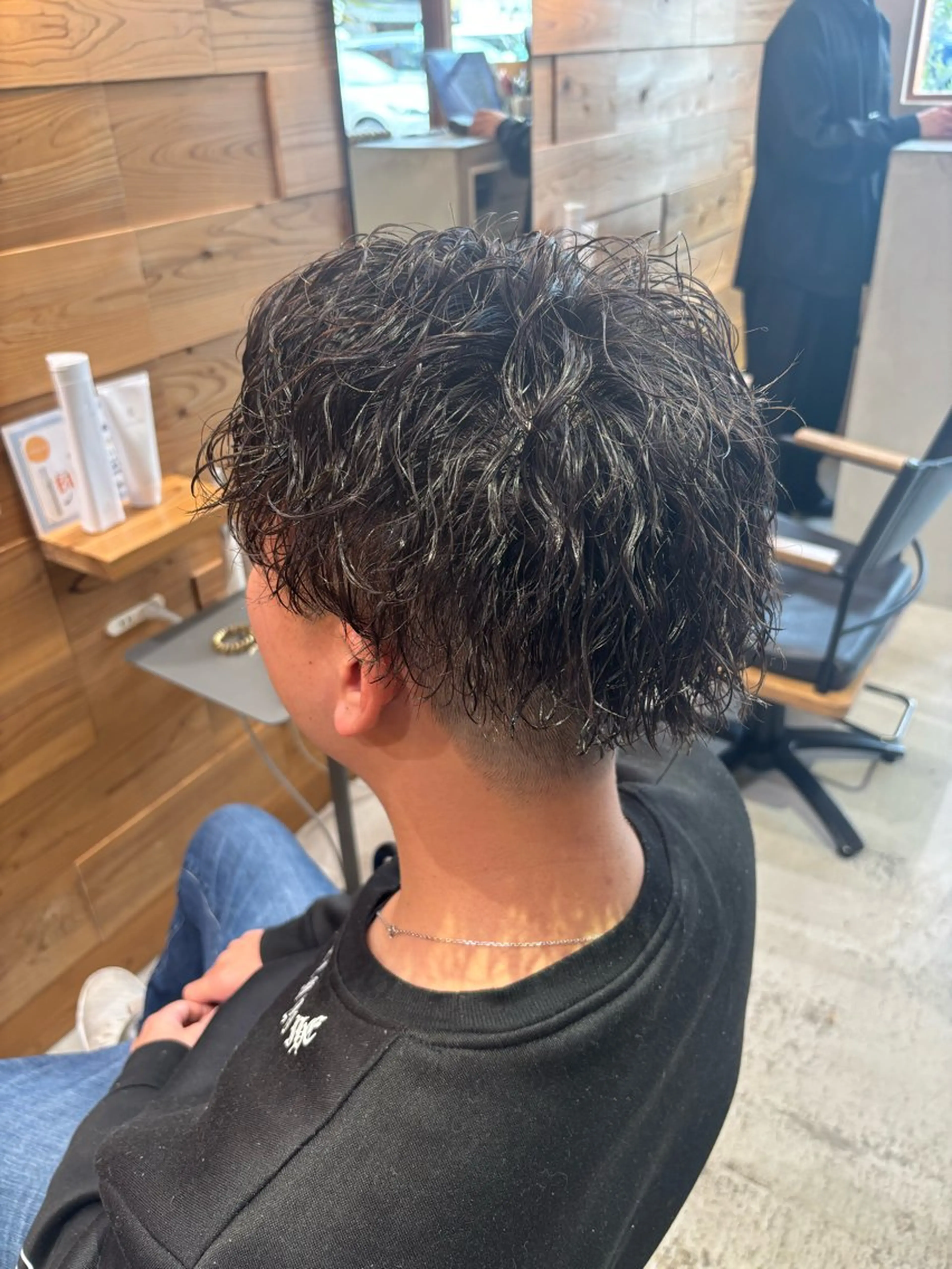 ショート パーマ メンズ カット パーマ 野村咲月/ Relico‐nidのヘアスタイル