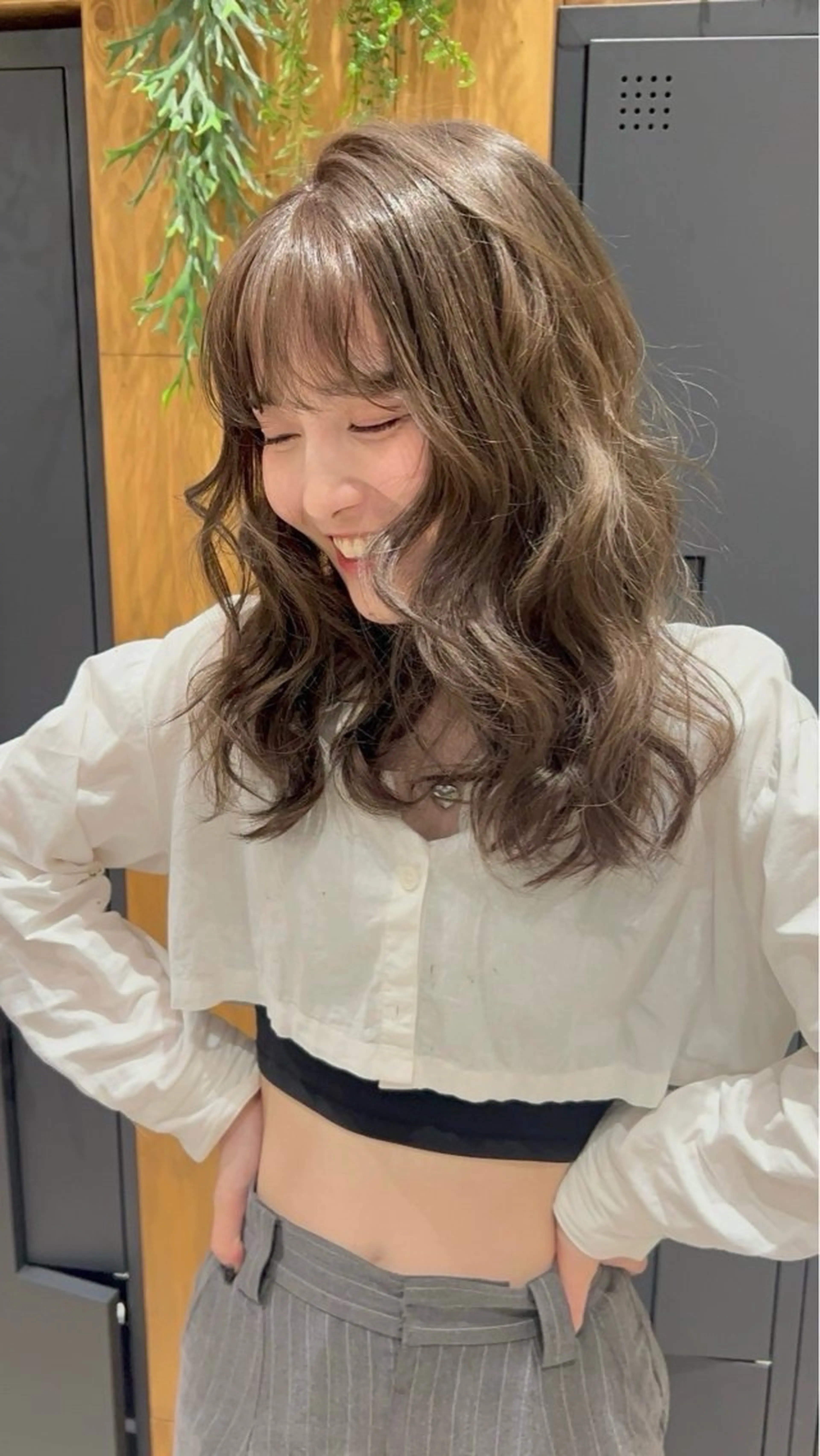 ロング カラー 似合わせ前髪/ 小顔カット🎀そうのヘアスタイル