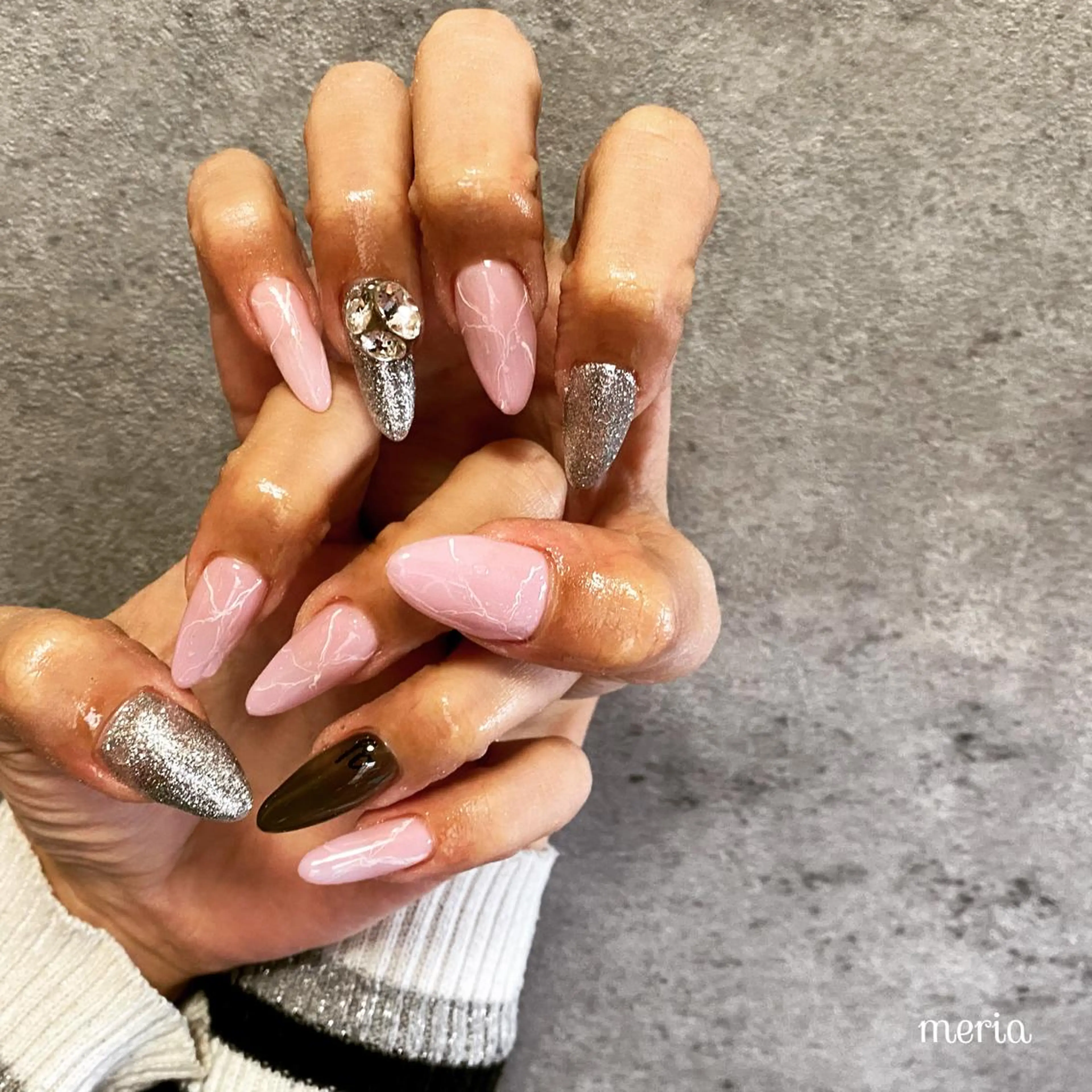 ネイル ハンドネイル プライベートビューティーサロンメリア所属・ビューティーサロン meriaのネイルデザイン