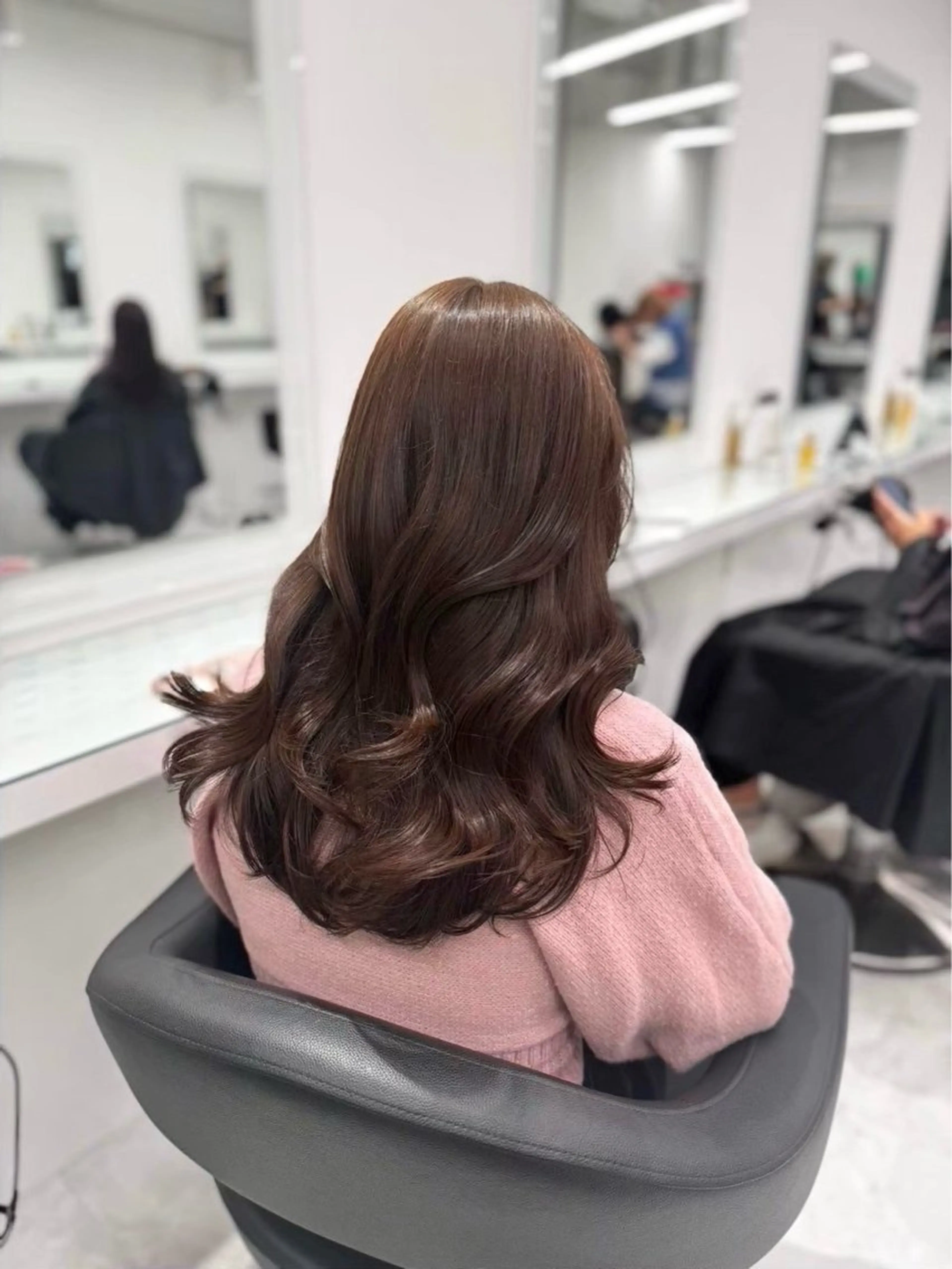 ロング カラー ヘアアレンジ 透明感ベージュ🪽 ブラウン🤎Rinのヘアスタイル