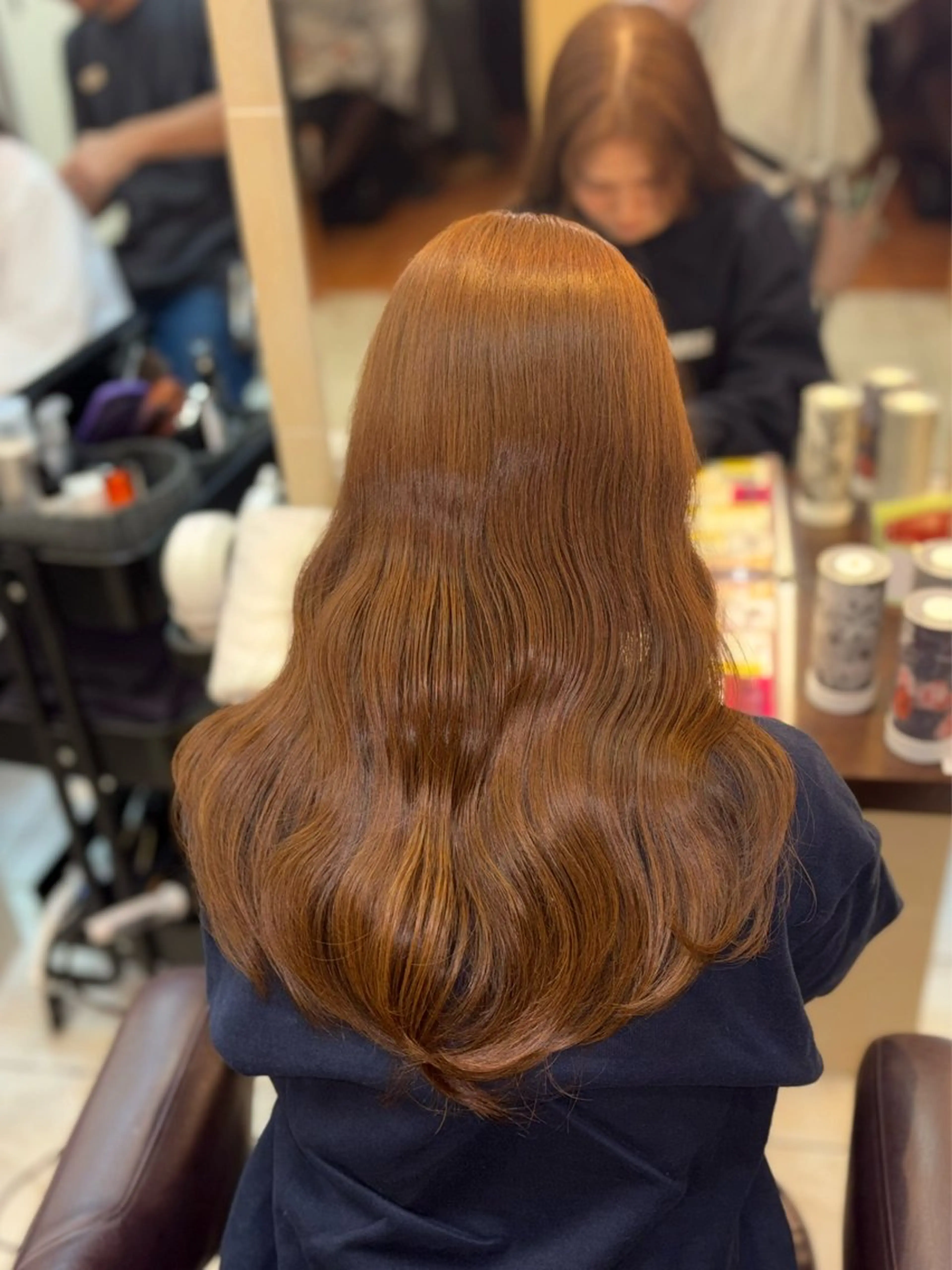 ロング カラー ヘアカラー トリートメント 🎀透明感カラー 🐈ナズナのヘアスタイル