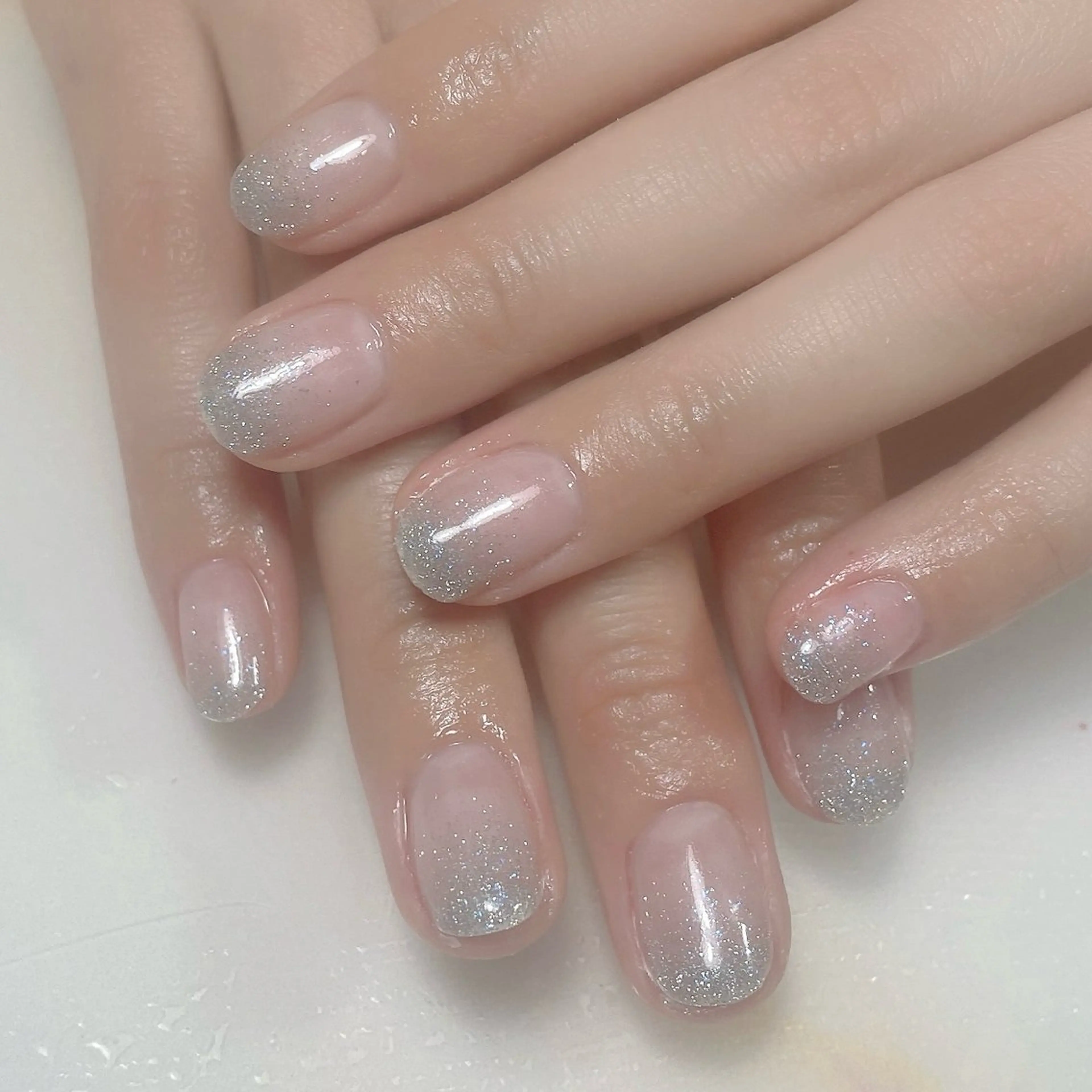 ネイル アートネイル フレンチネイル ジェルネイル グラデーション 韓国ネイル ハンドネイル 久保田 マリコのネイルデザイン