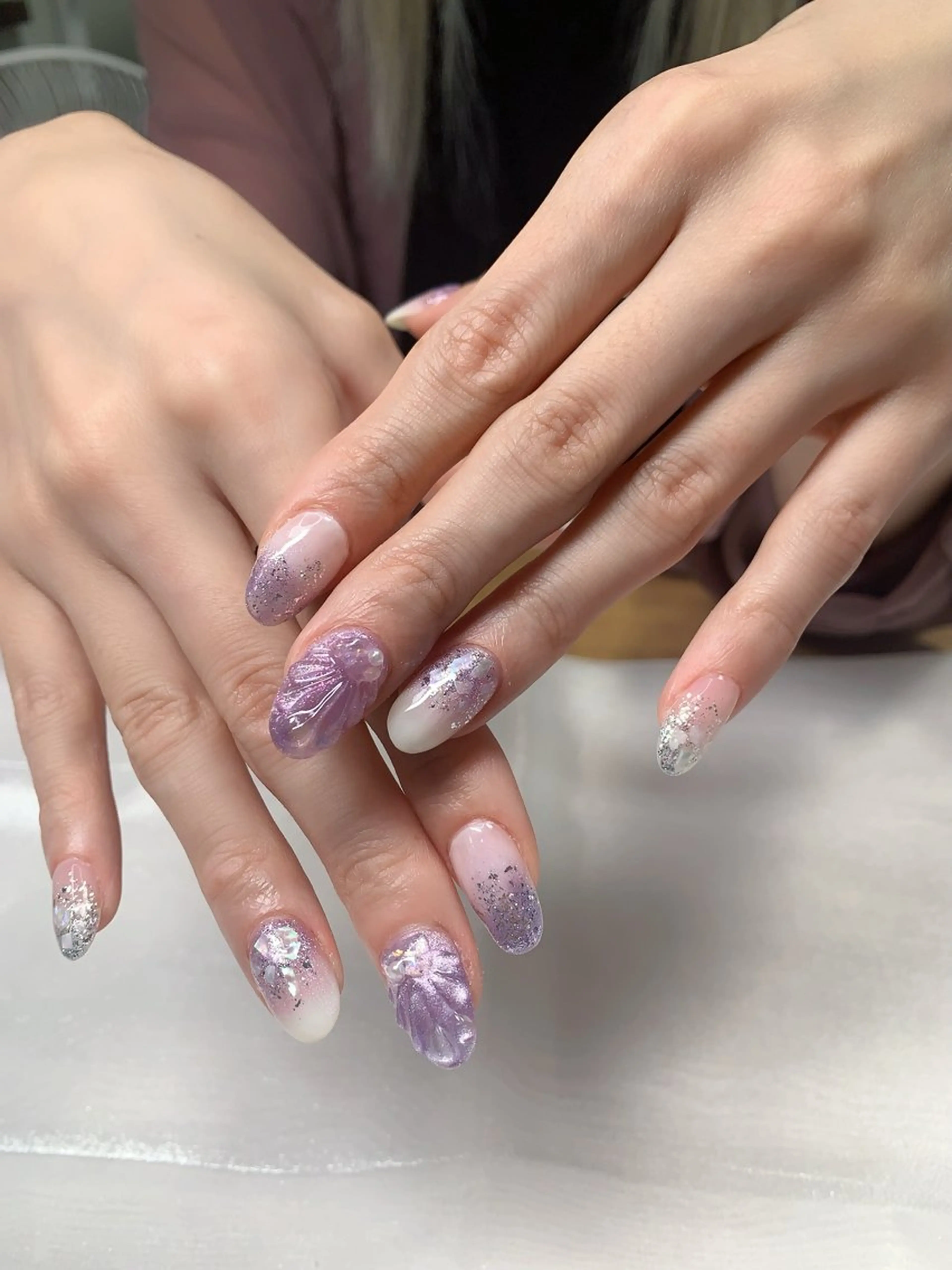 ネイル キラキラネイル マグネットネイル Cute Tips nailのネイルデザイン