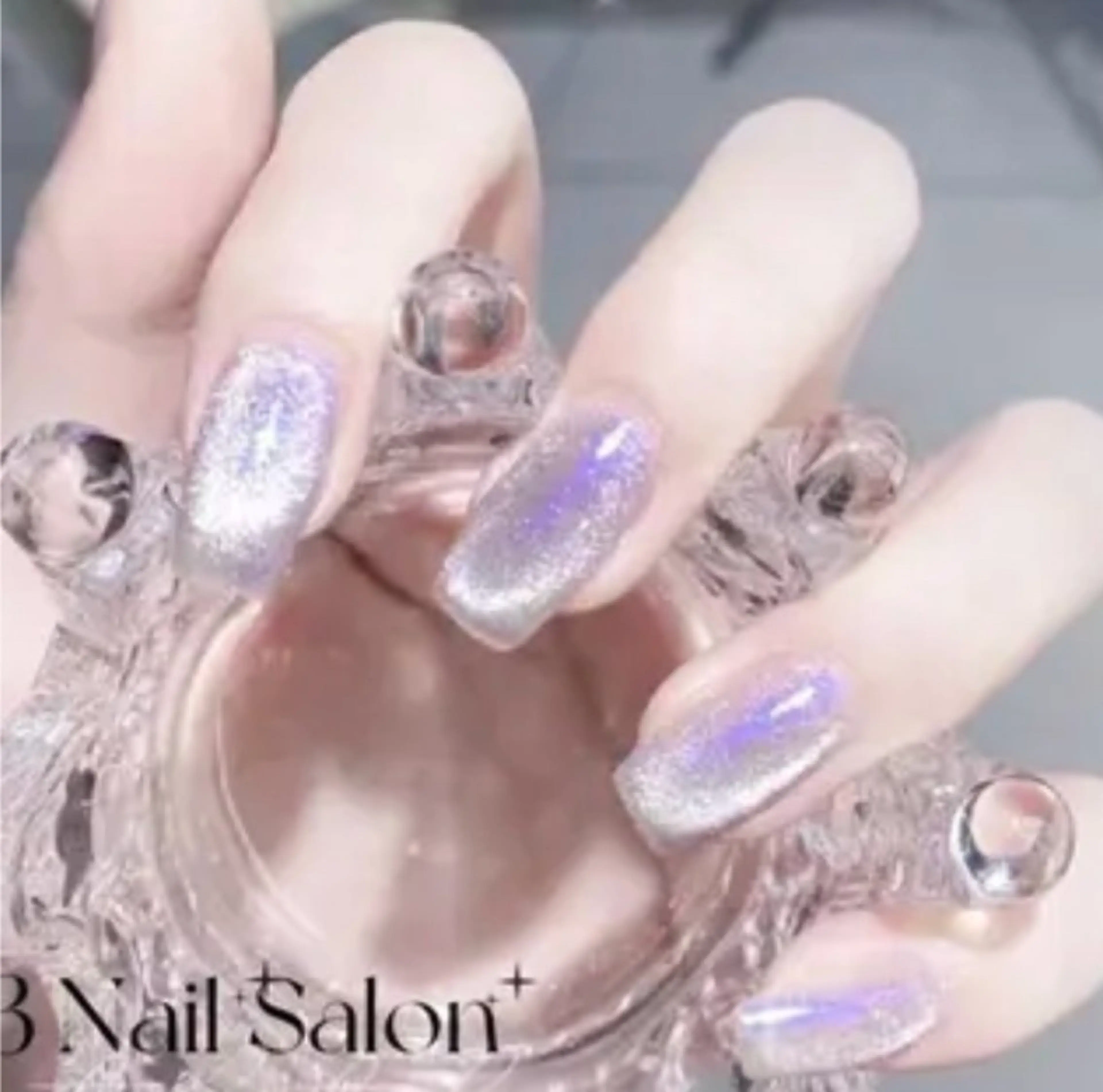 ネイル ハンドネイル H3 Nail Tsuki🦋💙のネイルデザイン
