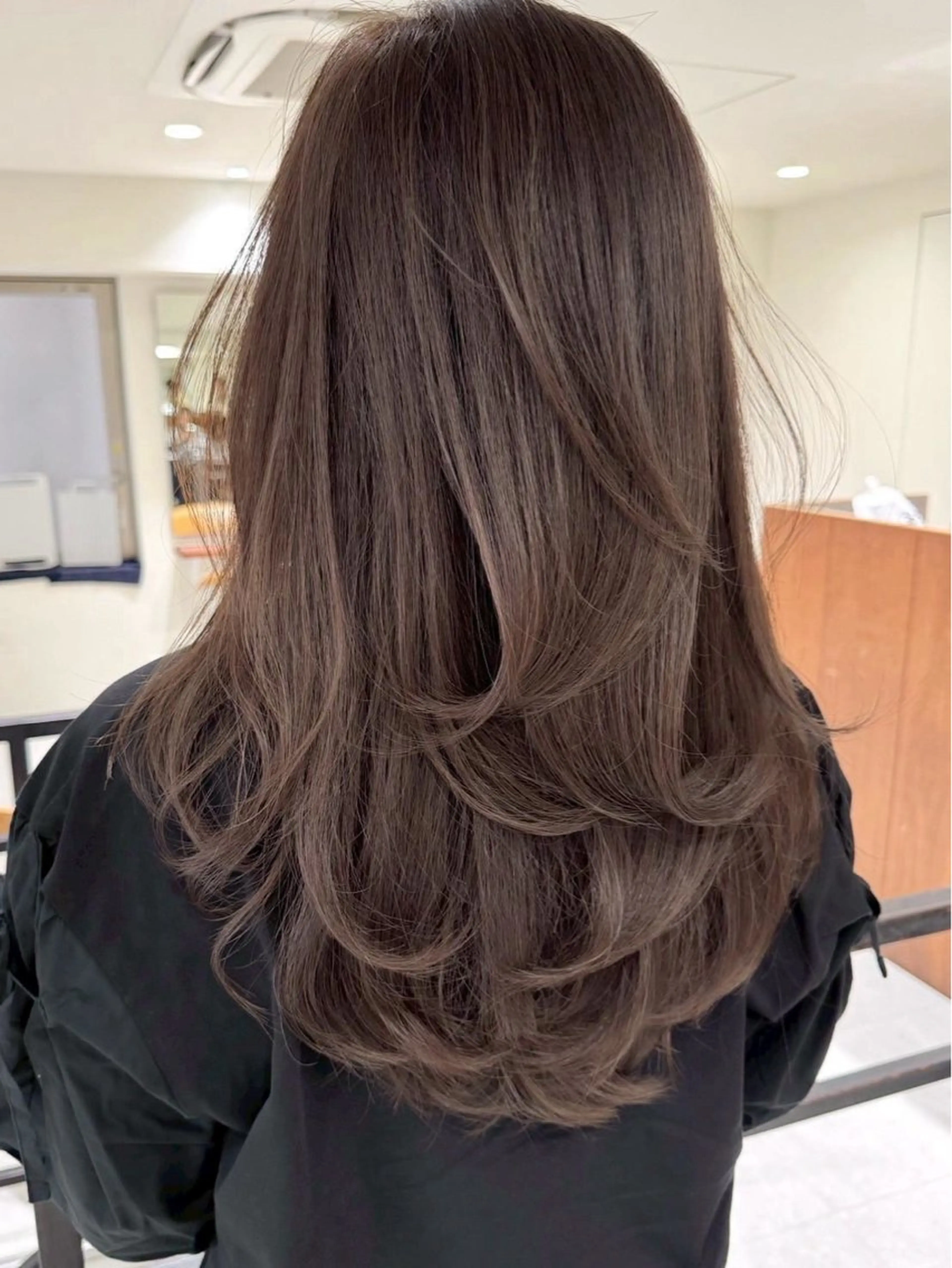 ロング カラー ヘアカラー 🇰🇷韓国レイヤー ハイトーン/暖色のヘアスタイル