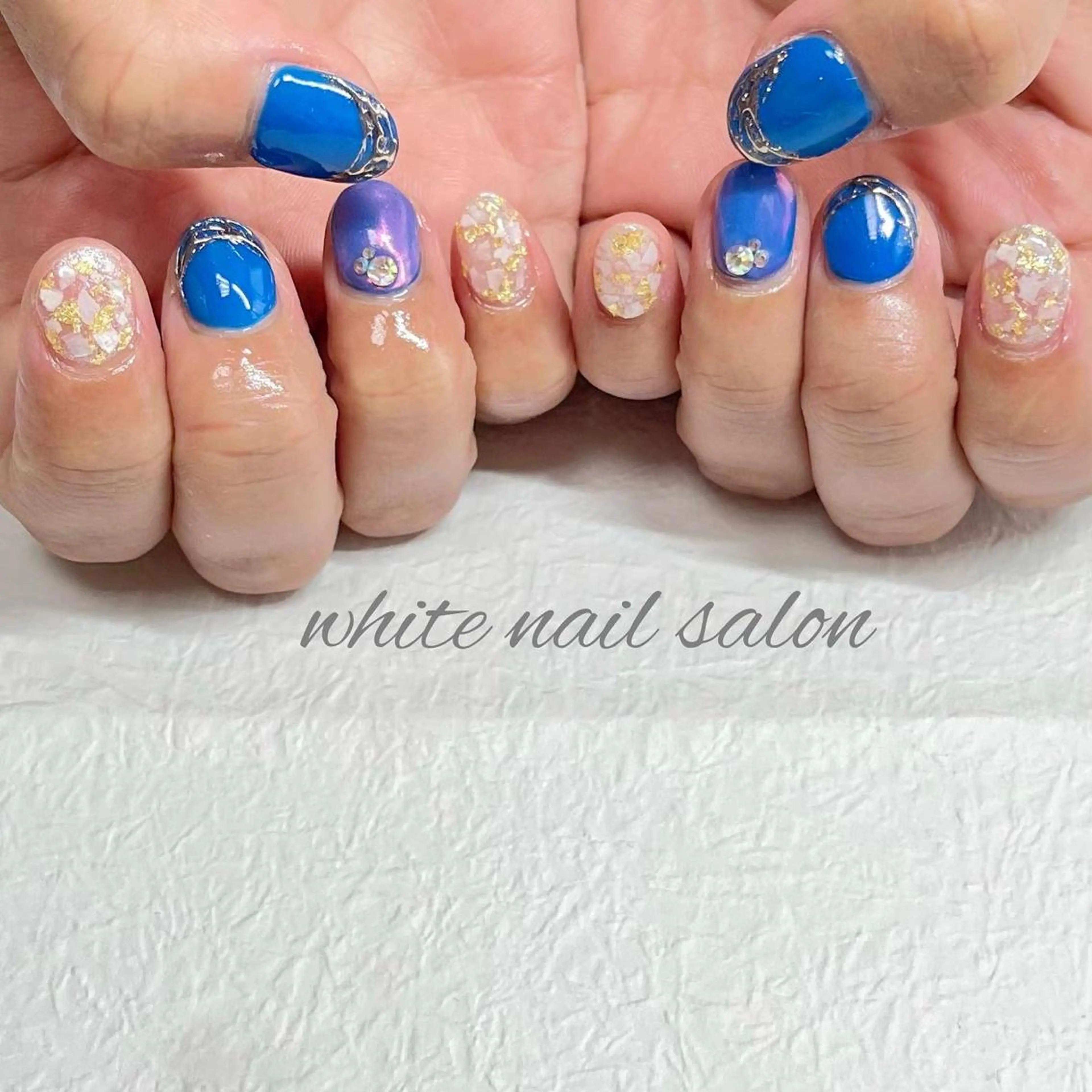 ネイル フットネイル ジェルネイル ハードジェル ラメ(グリッター) 持ち込み ハンドネイル white nail salonのネイルデザイン