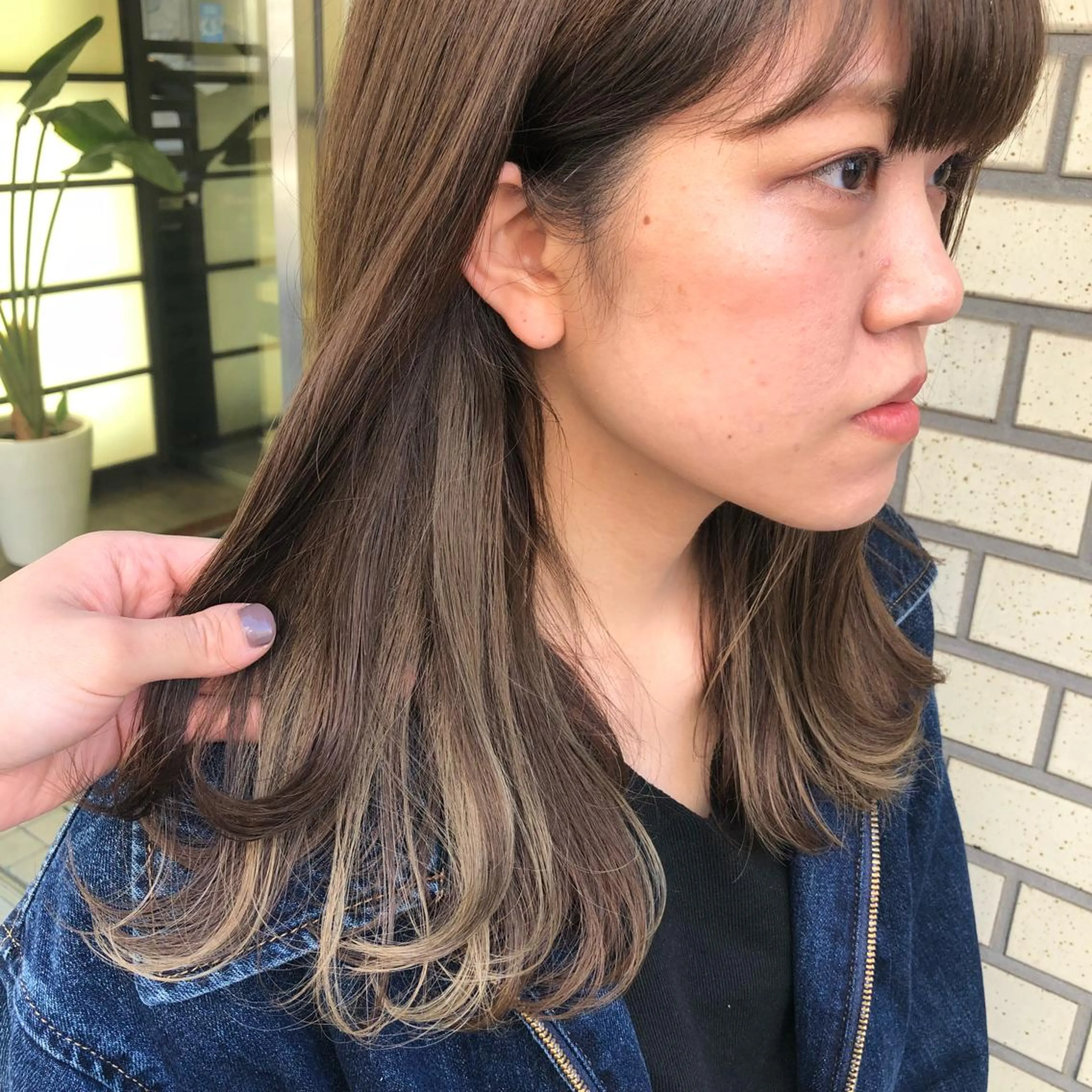 セミロング カット ヘアカラー トリートメント 韓国風スタイル 🍓MIZUKI🍓のヘアスタイル