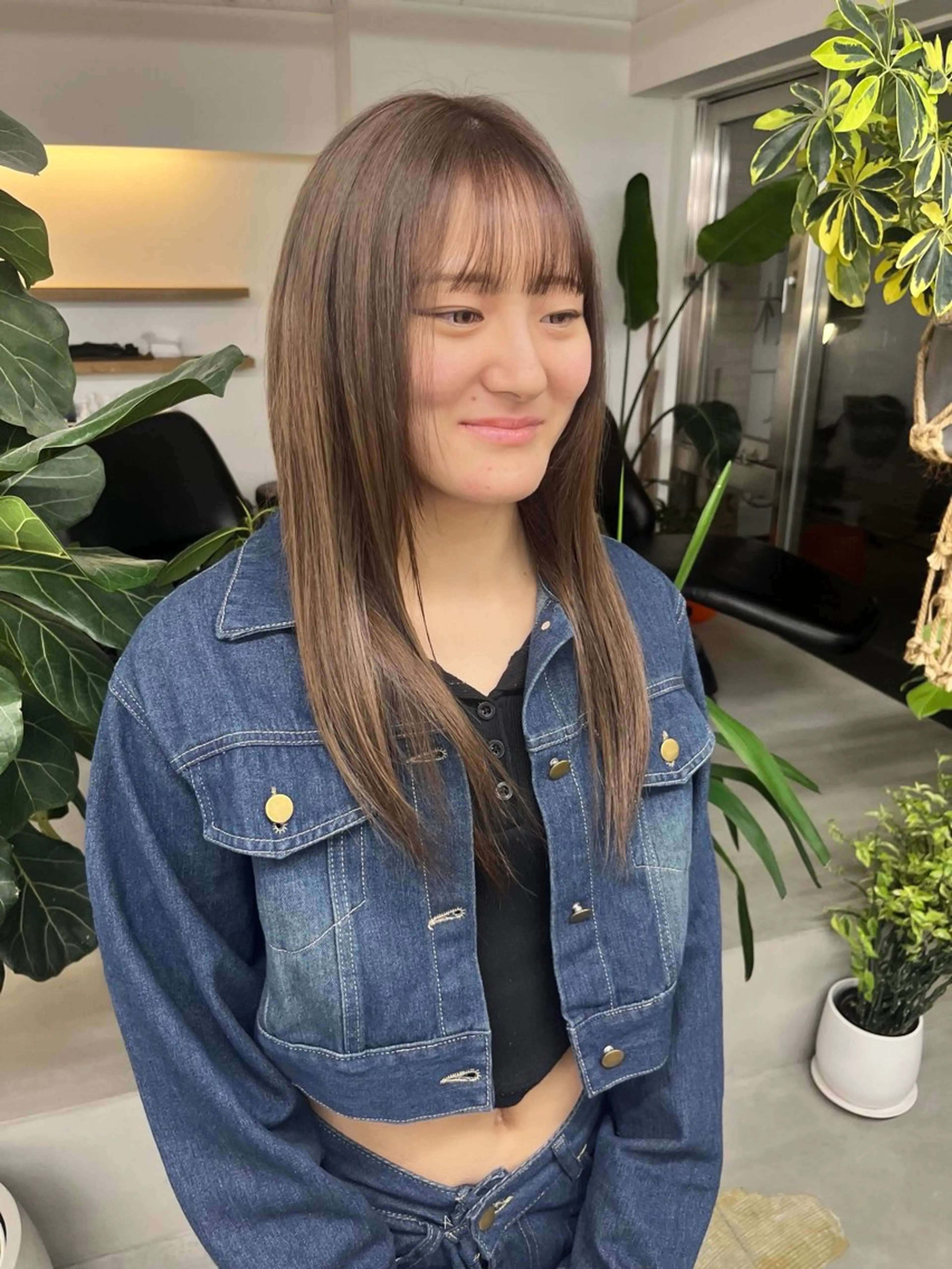 カラー ベージュカラー ヘアカラー 【sica】 レナのヘアスタイル