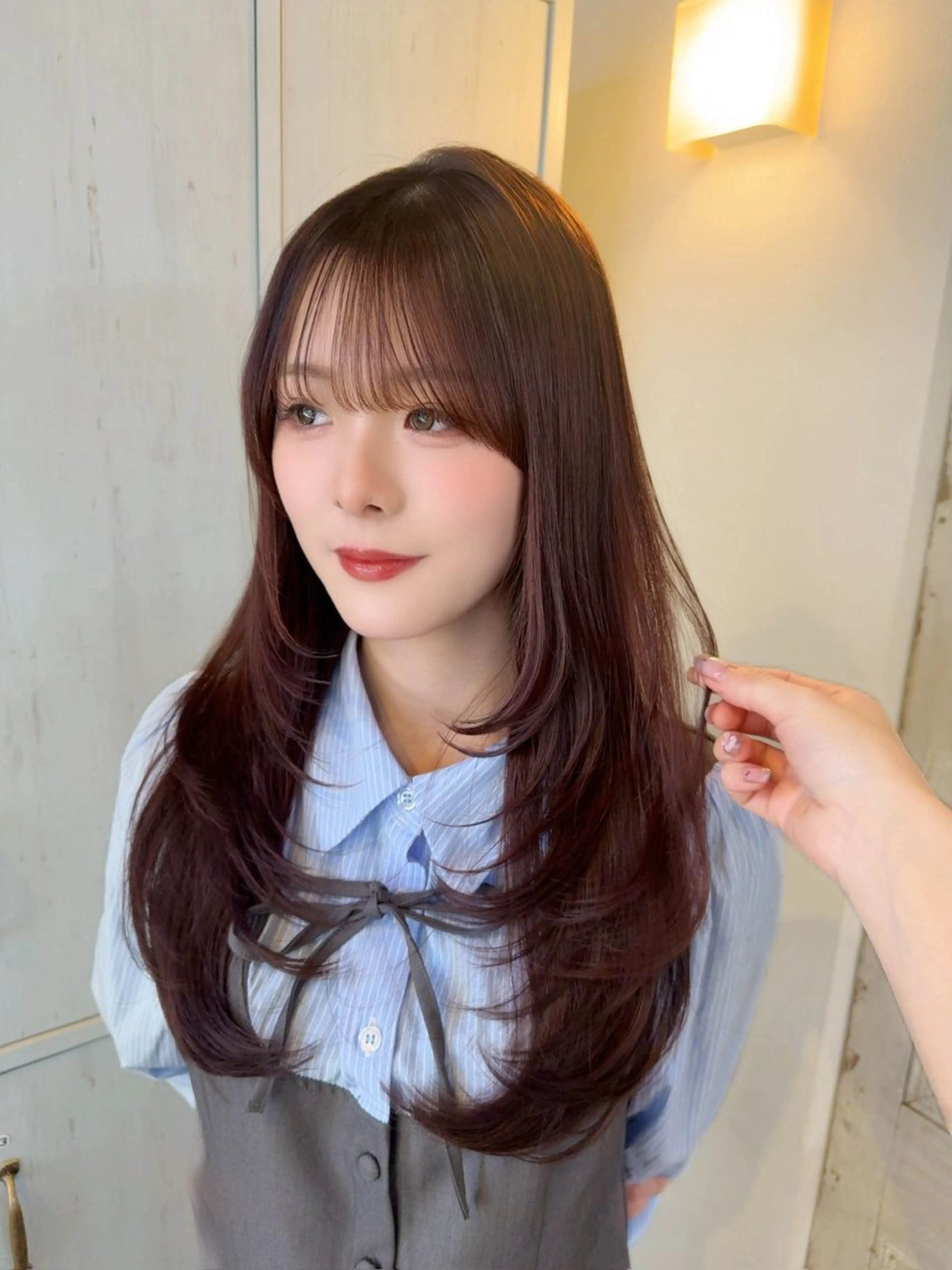 ロング レイヤーカット cache cache 表参道所属・✨カットモデル募集中 ゆいな🎀のヘアスタイル