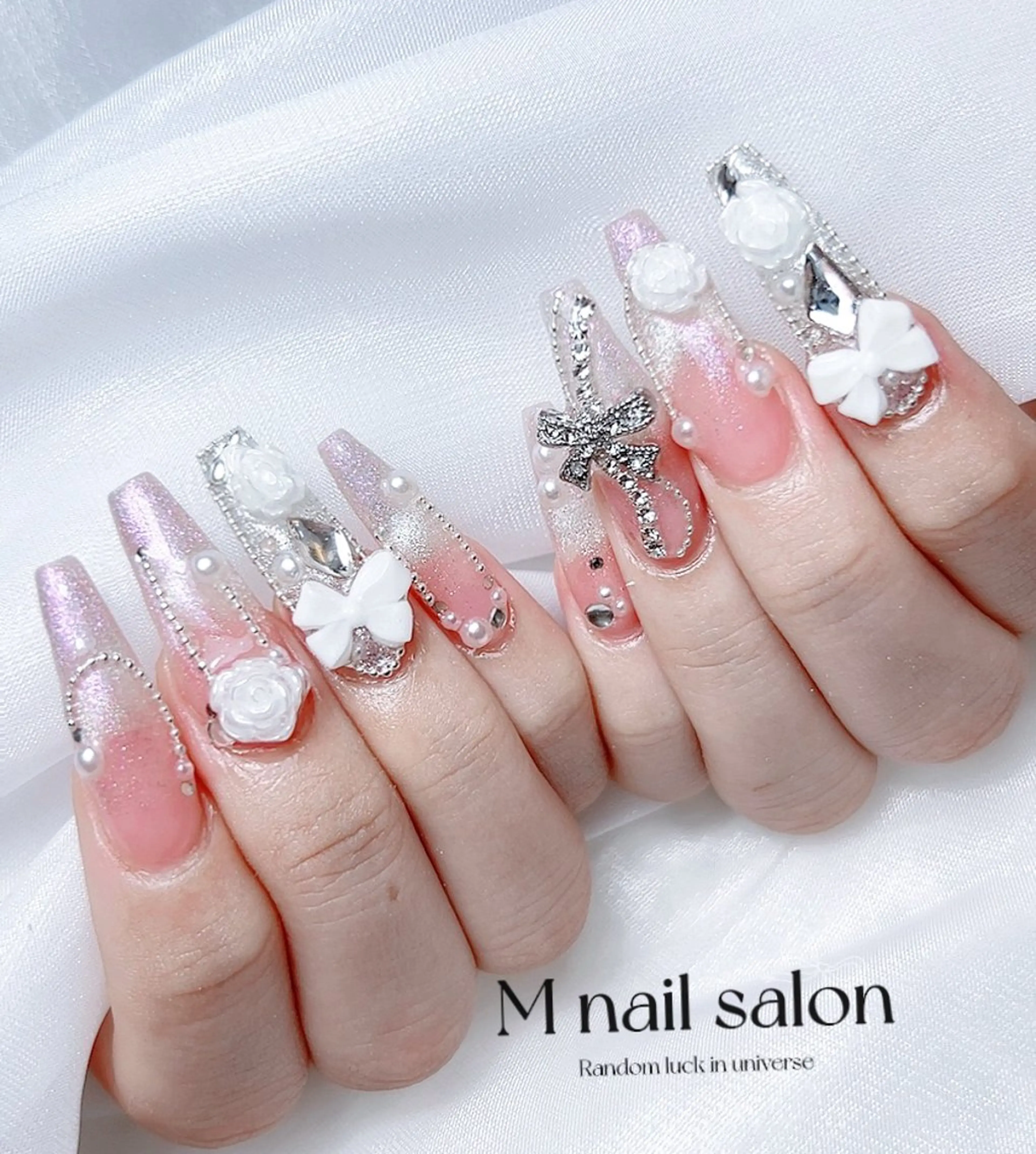 ネイル ハンドネイル M🌷nail 長さだし専門店のネイルデザイン