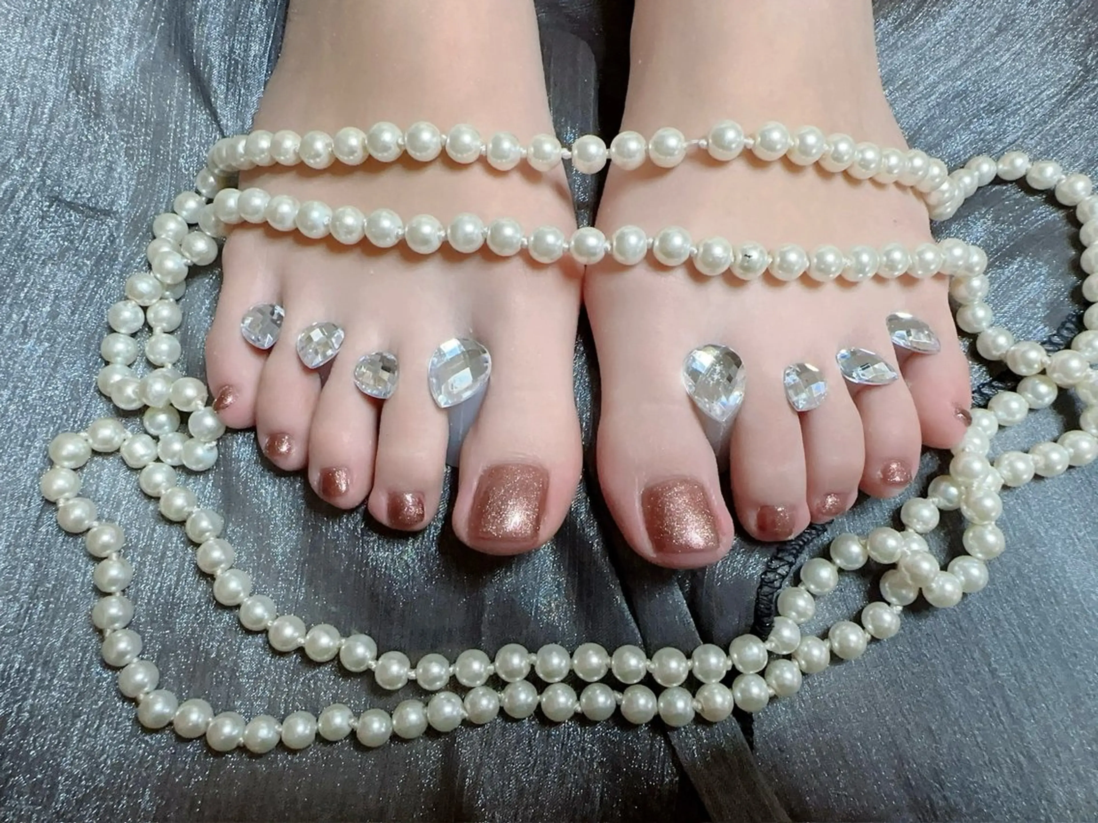 【フット】ワンカラーorラメグラデーション❤️‍🔥の写真