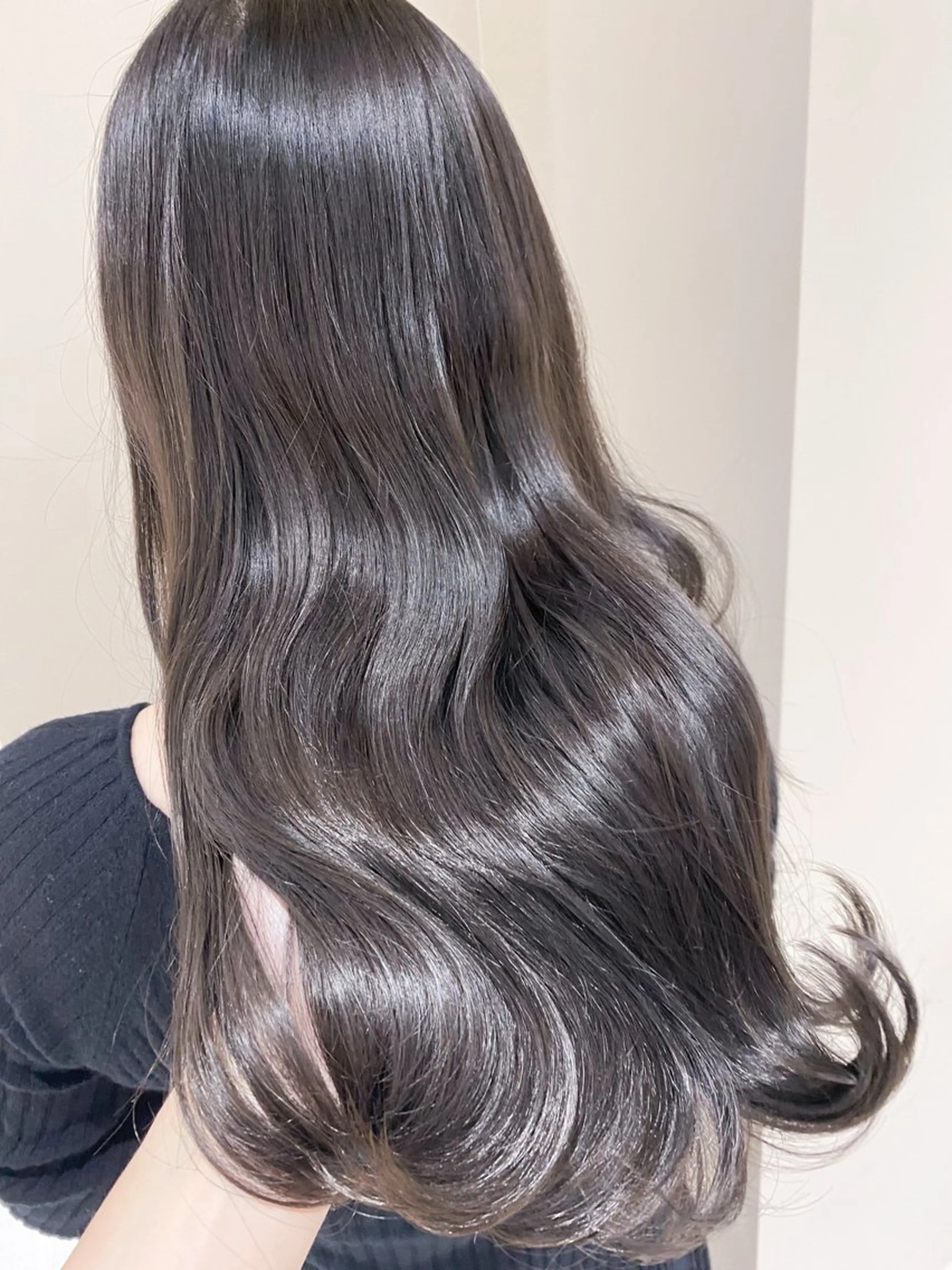 ロング カラー カット ヘアカラー トリートメント 🥇ブリーチ無し 透明感🥇佐藤のヘアスタイル