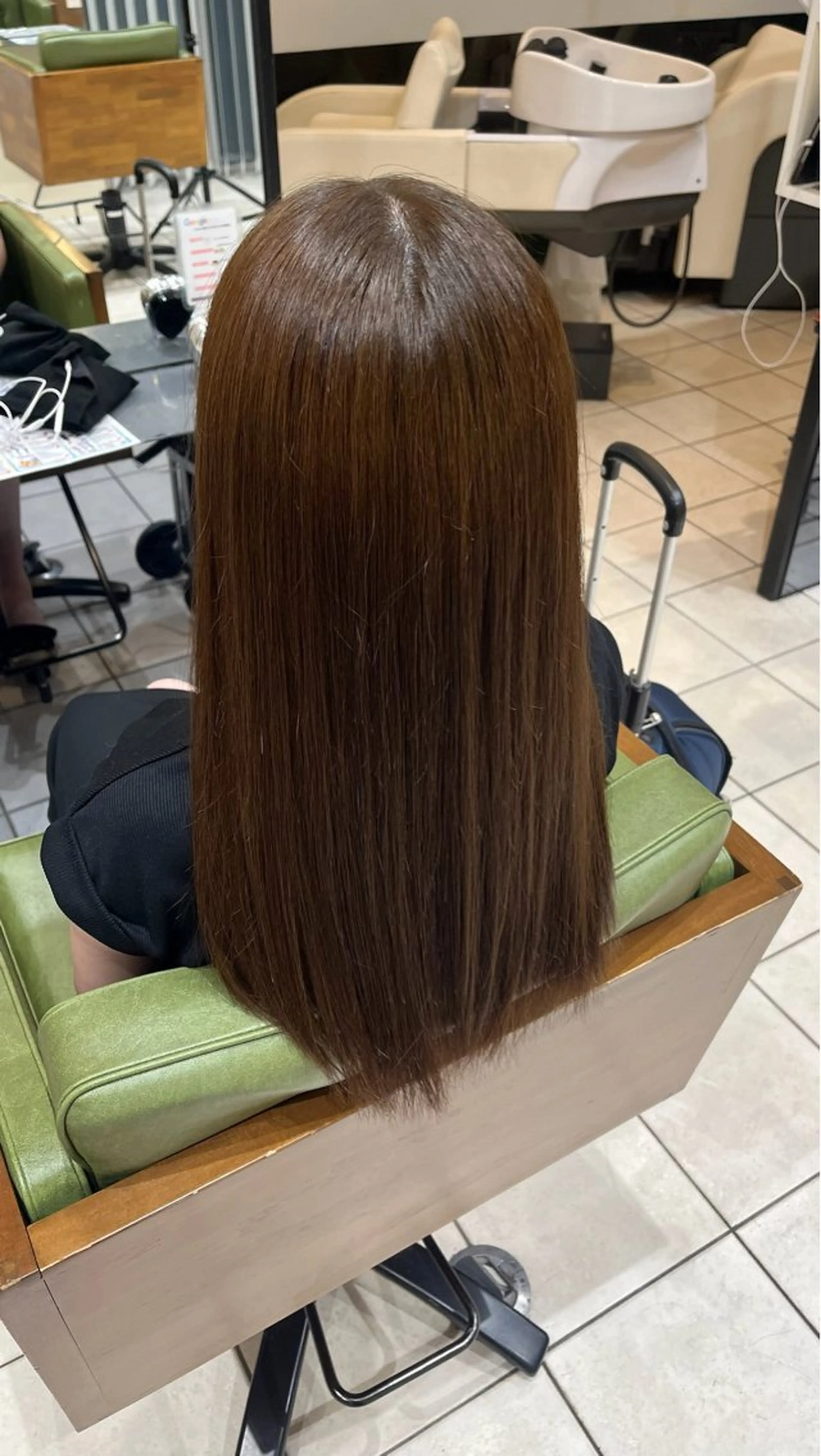 ロング カラー ブラウンカラー ナチュラルブラウン ヘアカラー ふかや まりかのヘアスタイル