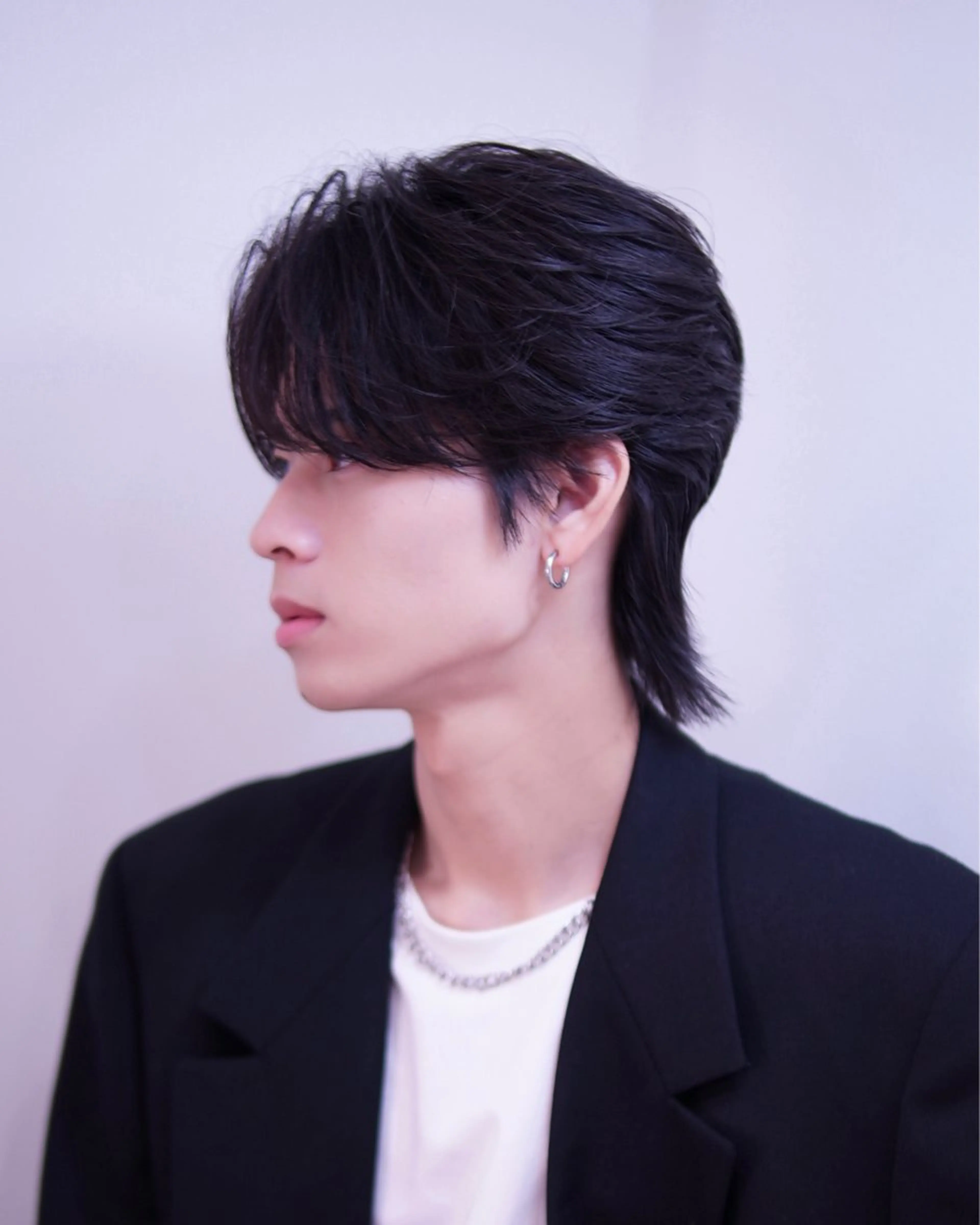 ミディアム パーマ メンズ パーマ メンズ/心斎橋 /韓流/藤本理希のヘアスタイル