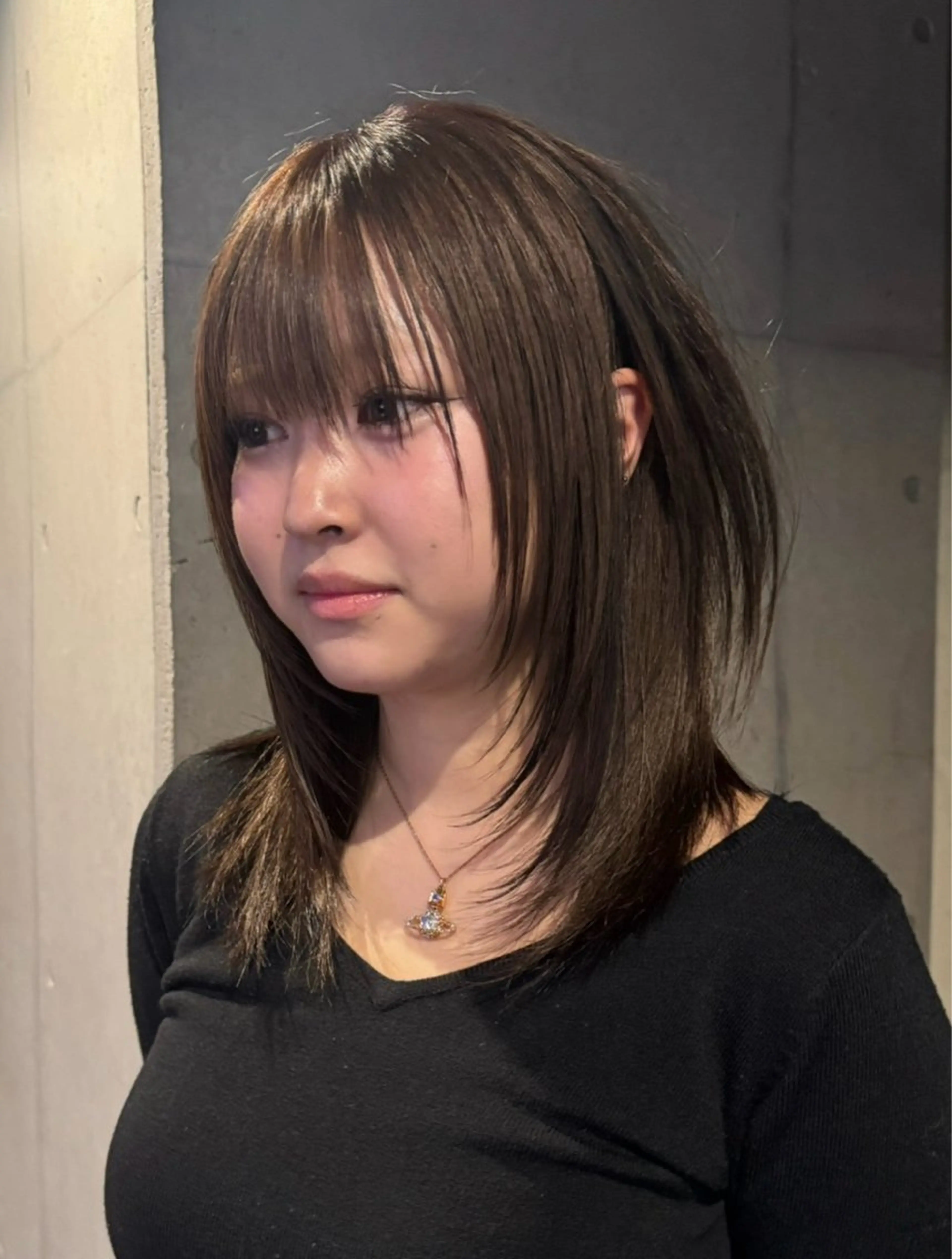 ロング カラー カット ヘアカラー だいち/ハイトーン/ レイヤーカットのヘアスタイル