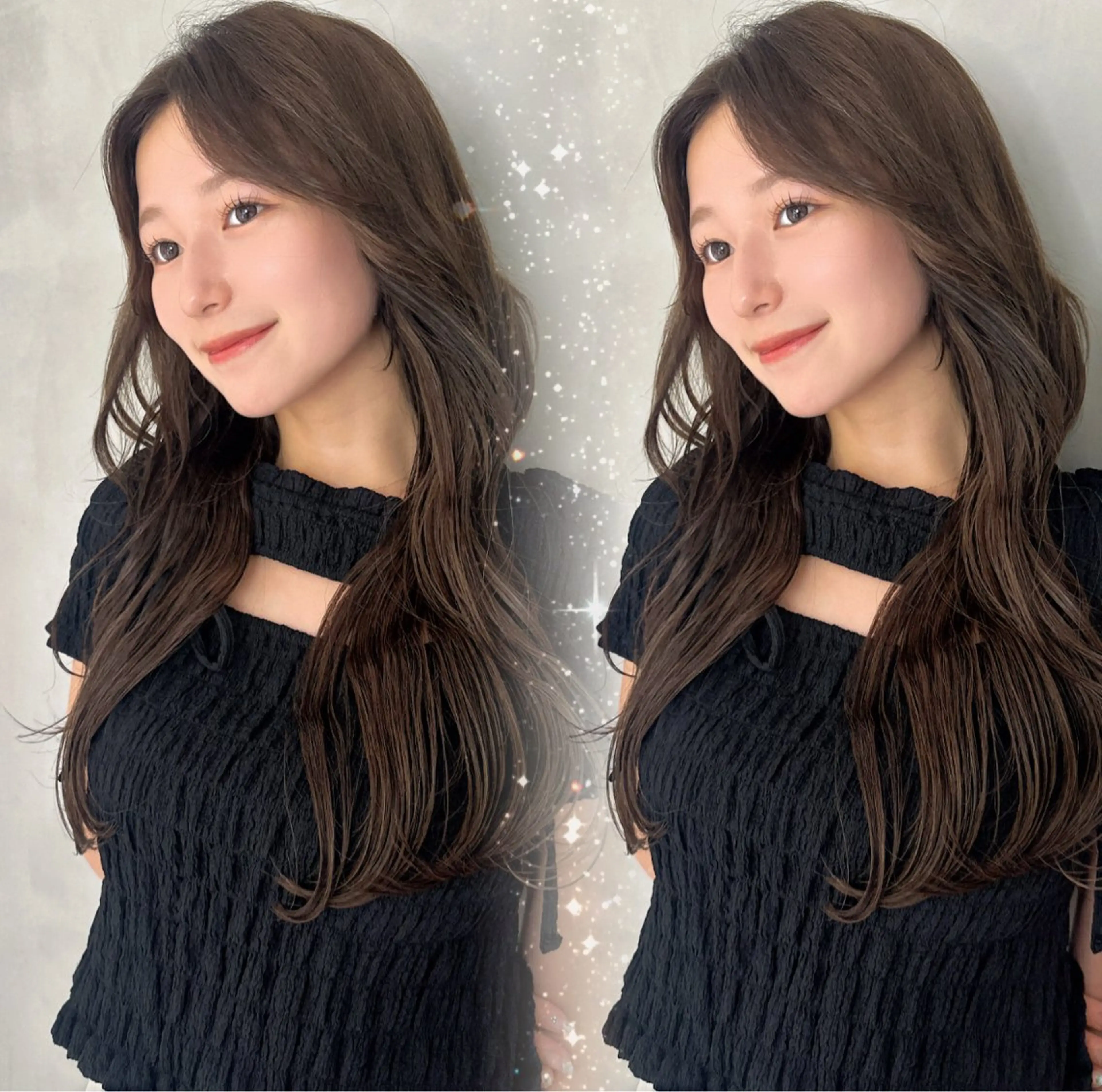 ロング 髪質改善 トリートメント 韓国カット/透明感 カラー/NANAMIのヘアスタイル