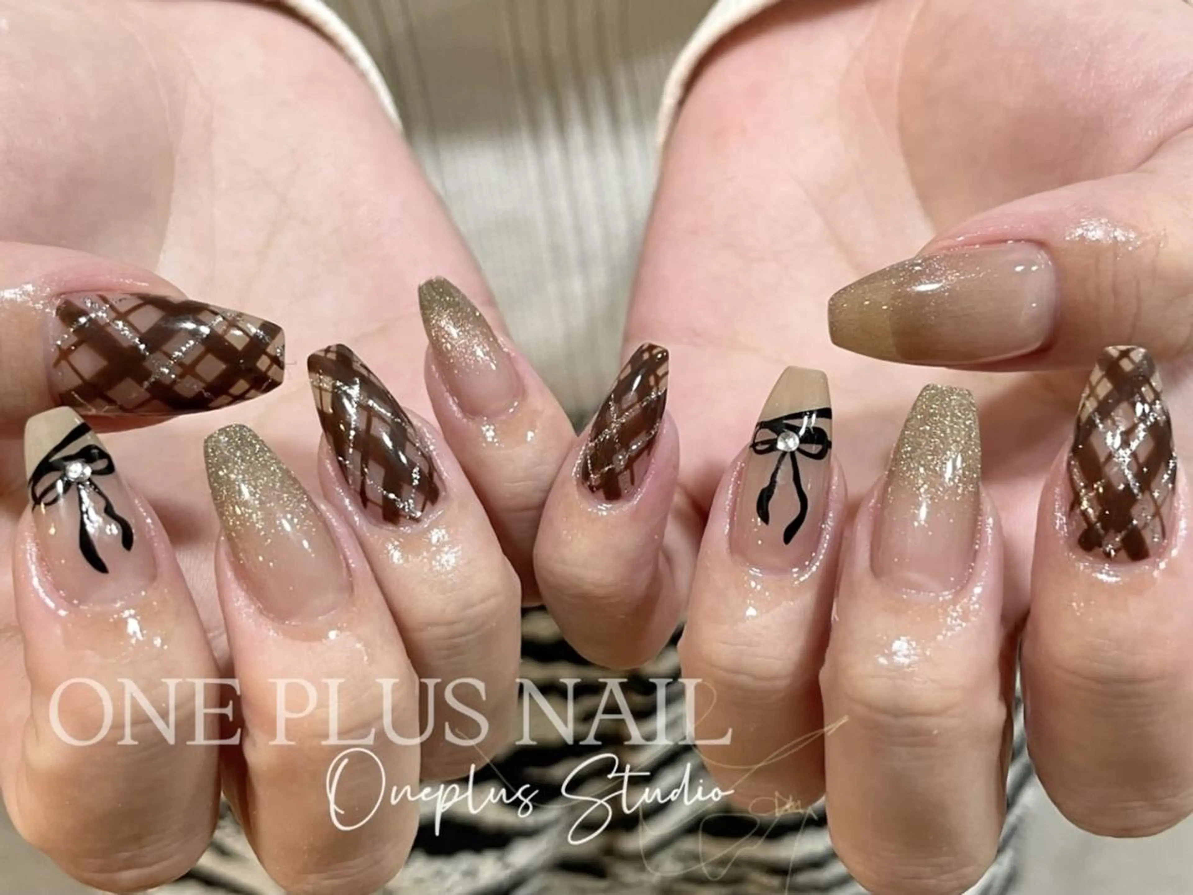 ネイル アートネイル フットネイル ジェルネイル キラキラネイル 韓国ネイル One Plus キキのネイルデザイン