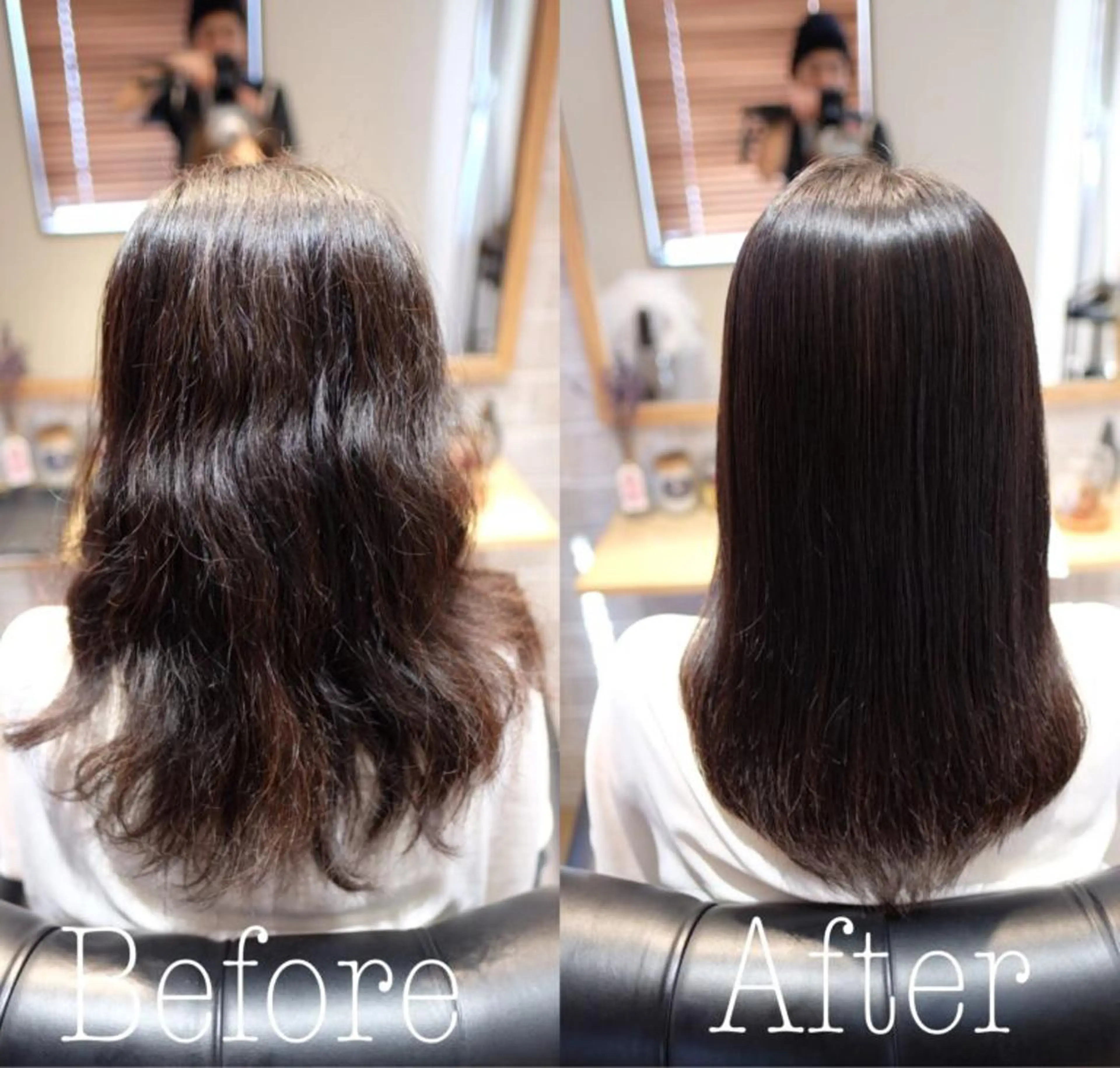 セミロング カット 縮毛矯正 トリートメント 💐伊勢崎/髪質改善 Dears 公式💐のヘアスタイル