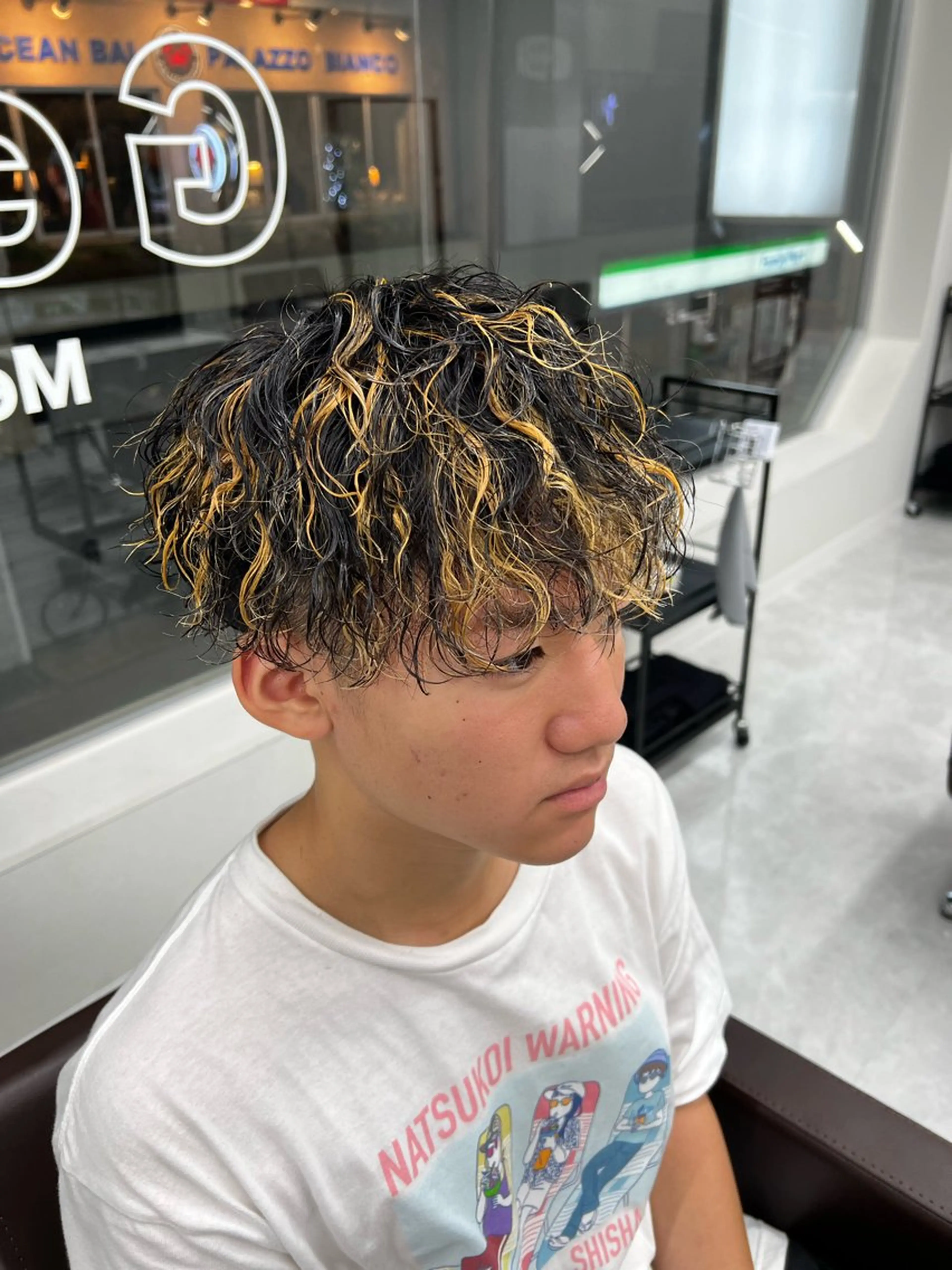 ショート メンズ カット パーマ メンズパーマ名人 TAKUMAのヘアスタイル