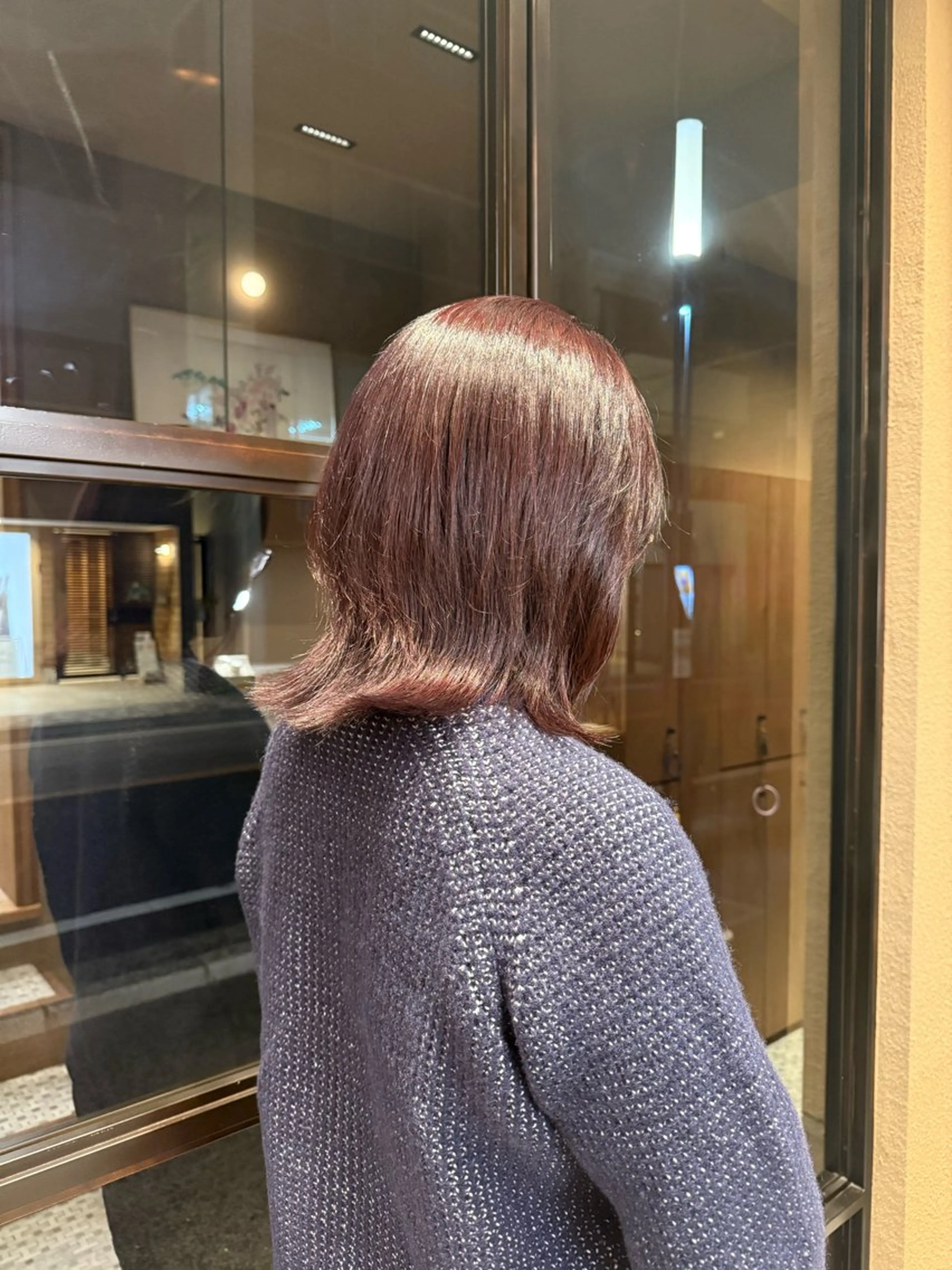 カラー バイオレットカラー ヘアカラー ミキ🐈‍⬛ bobカット🚿のヘアスタイル