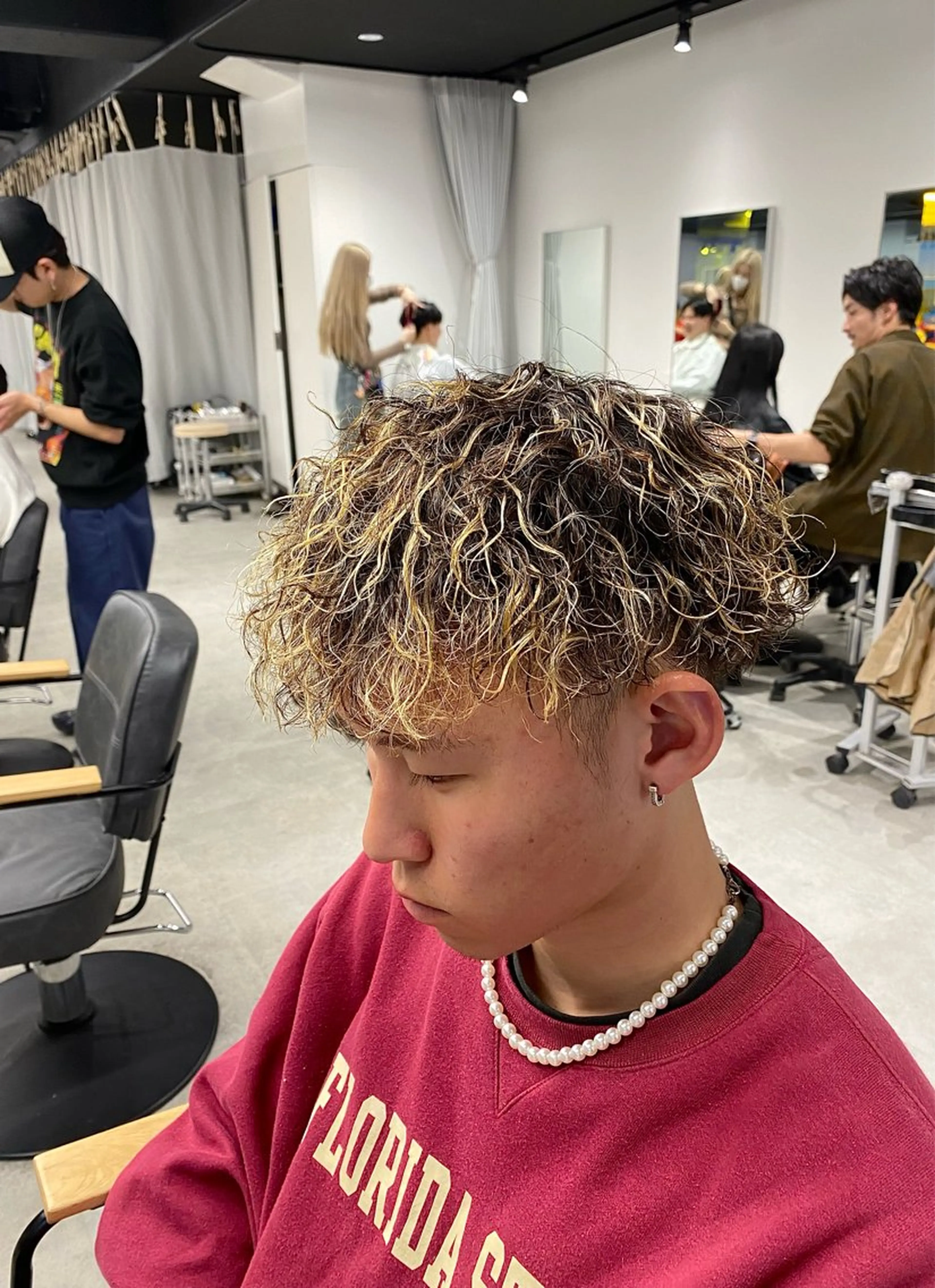 パーマ メンズ カット パーマ シャドウパーマ/ ルーズパーマ/メンズのヘアスタイル