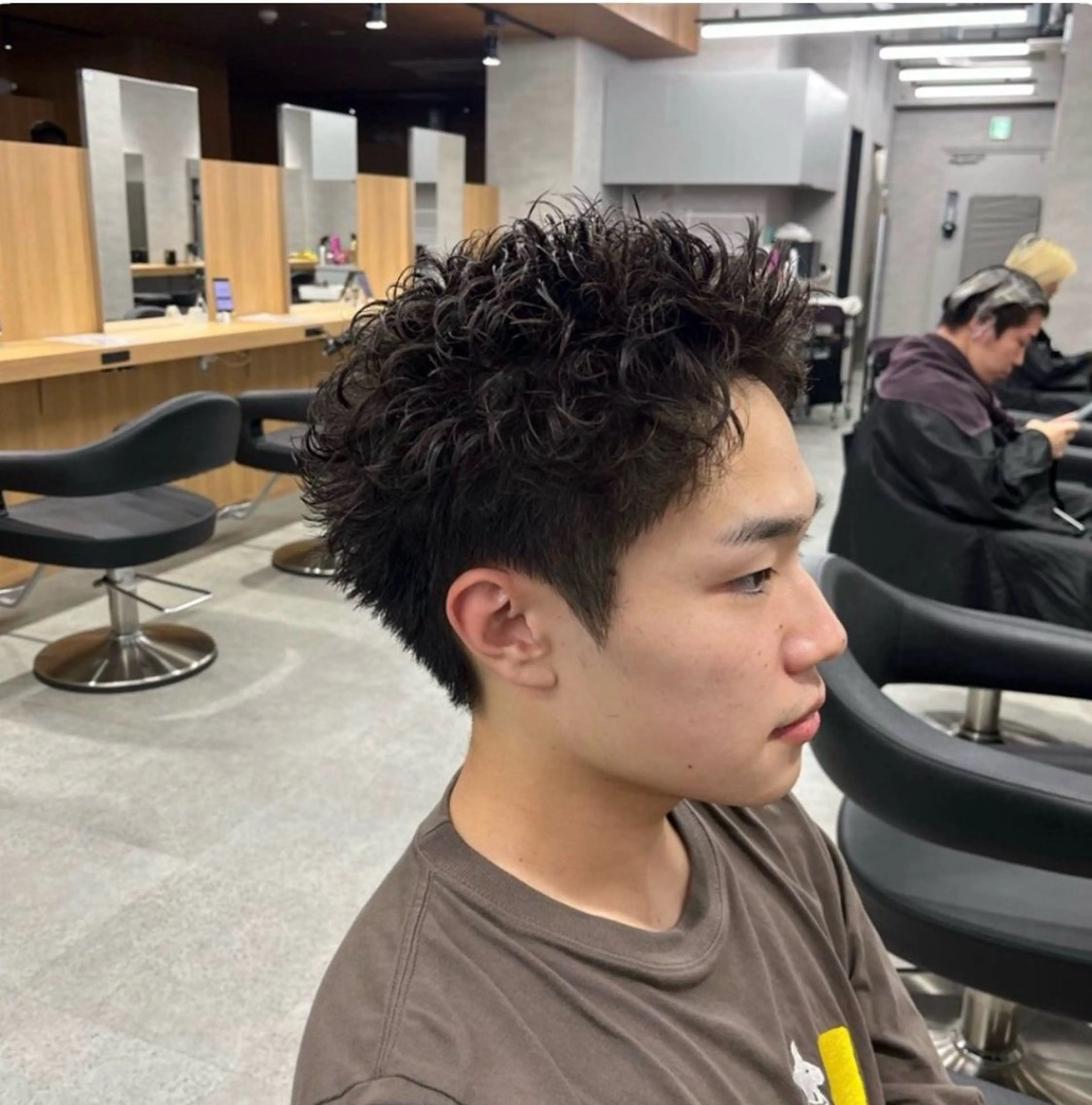 ショート カラー パーマ メンズ メンズパーマ スパイキーショート ショートヘア カット パーマ 🔥メンズ 特化🔥菊水皐暉🔥のヘアスタイル