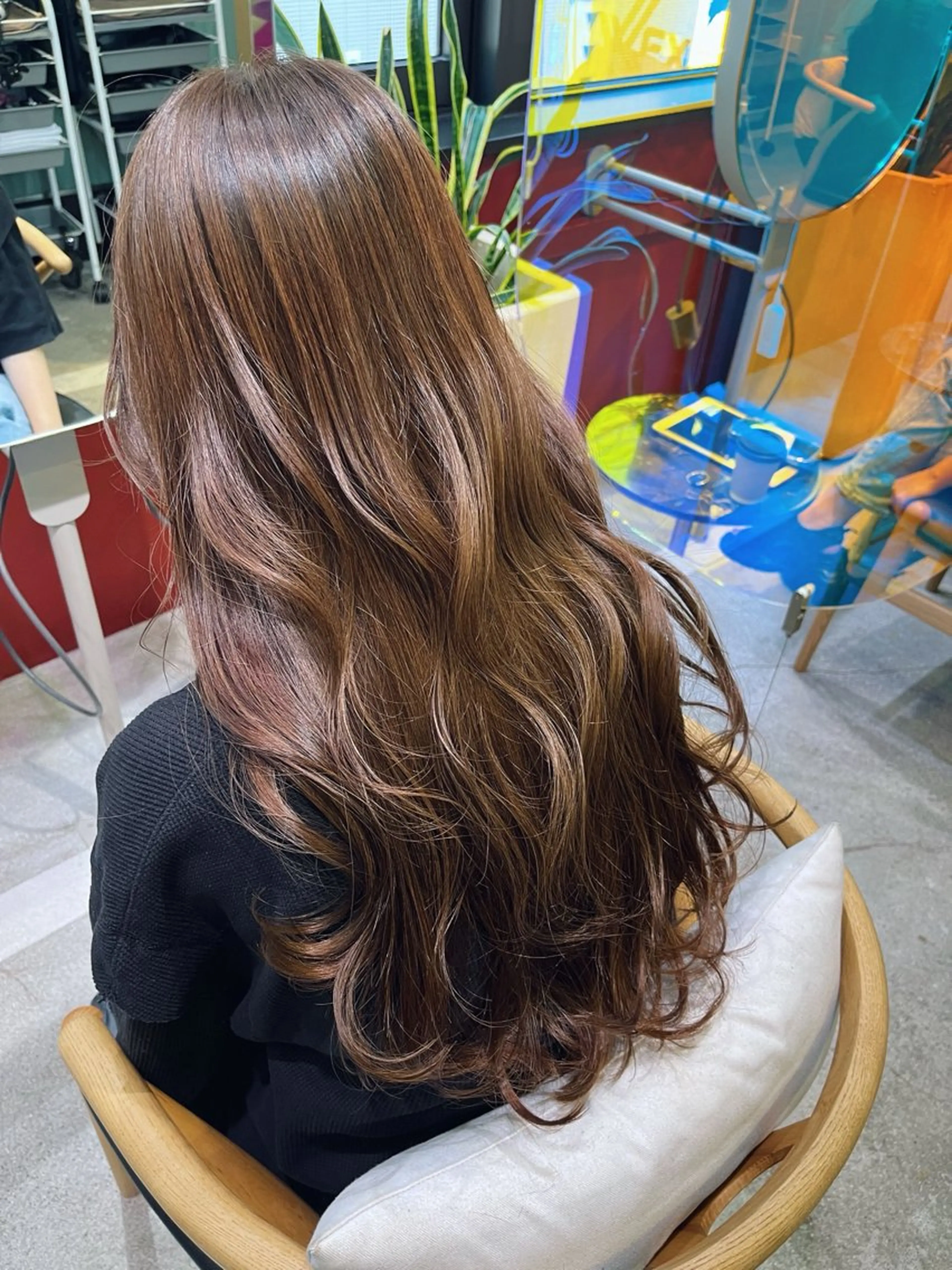 ロング カット ヘアカラー トリートメント レイヤーカット ✨️奥田良太✨️のヘアスタイル